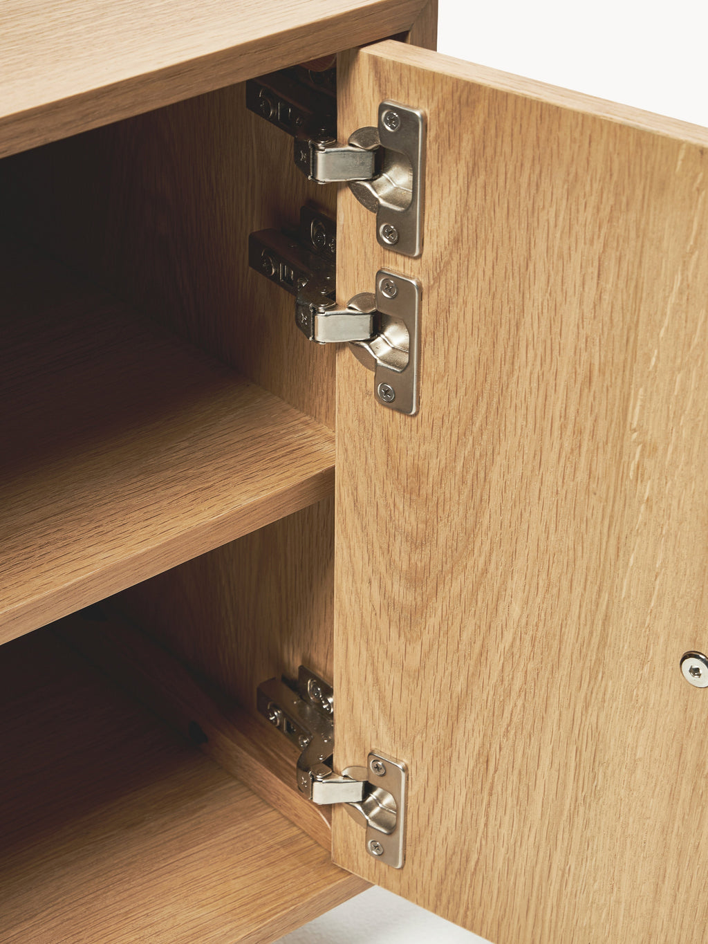 Holden Bedside Table with Travertine Handle