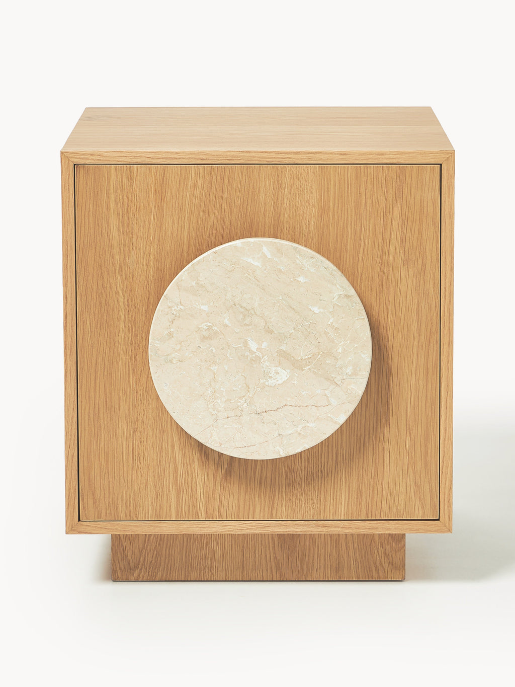 Holden Bedside Table with Travertine Handle