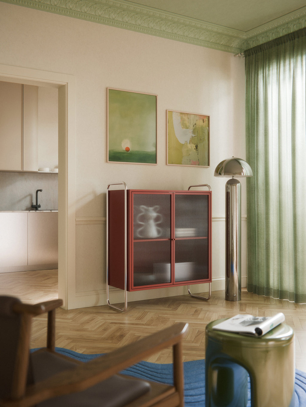 Robyn Metal Display Cabinet