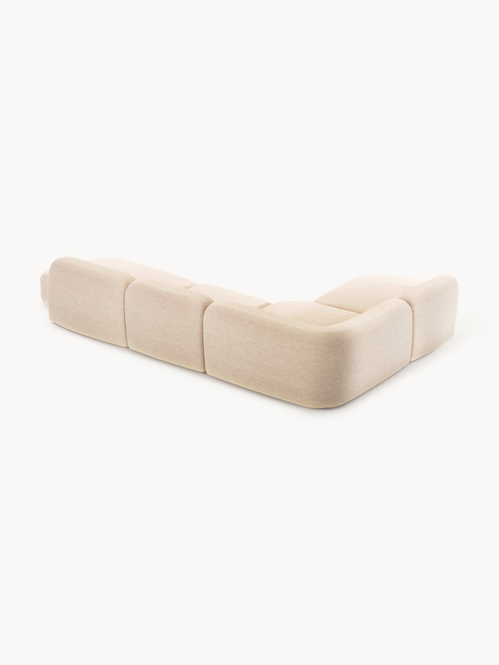 Wolke XL Modular Bouclé Corner Sofa with Chaise Ends