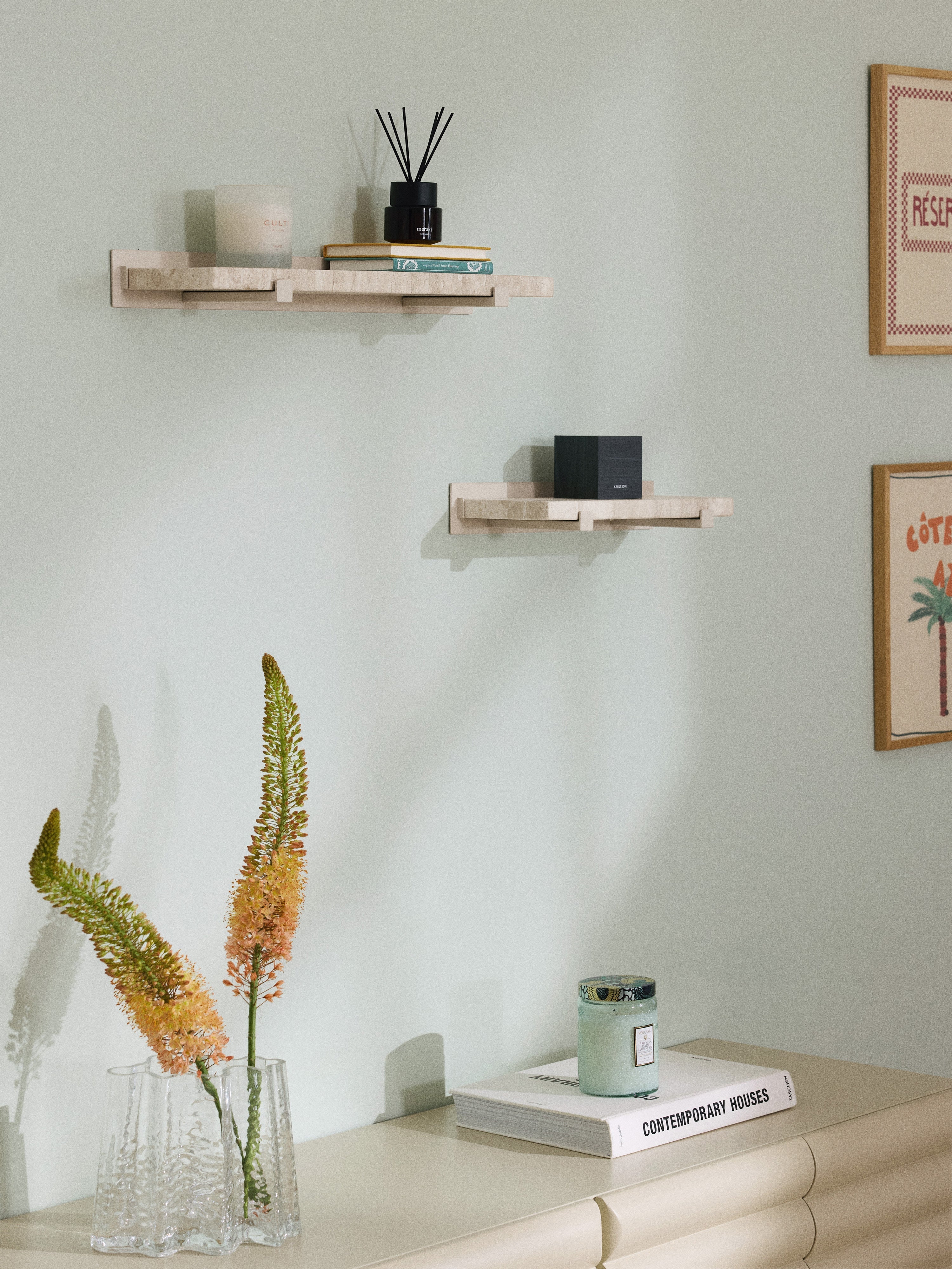 Ally Marble Shelf, W 60 cm