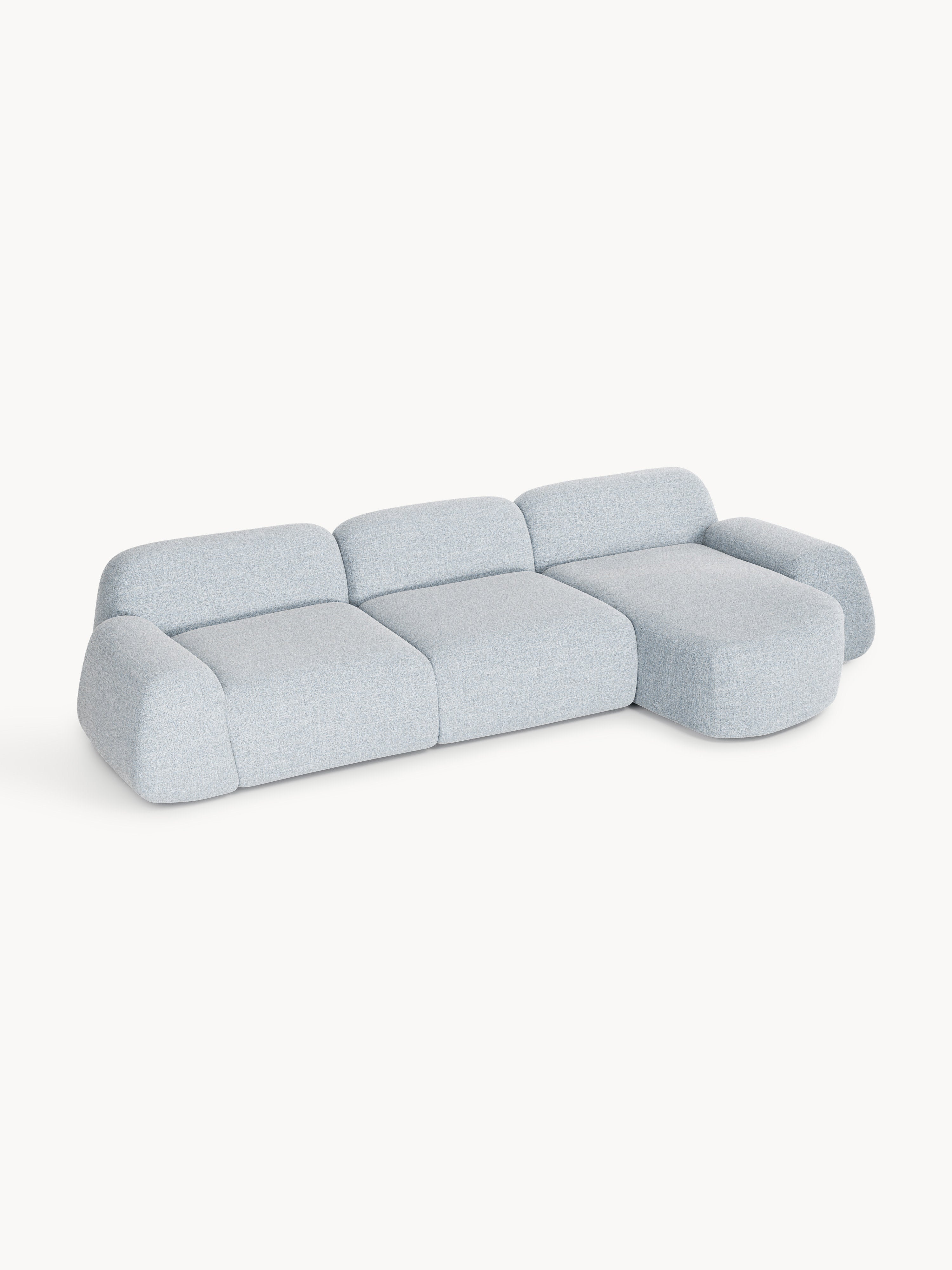Wolke Modular Bouclé Corner Sofa (4-seater)