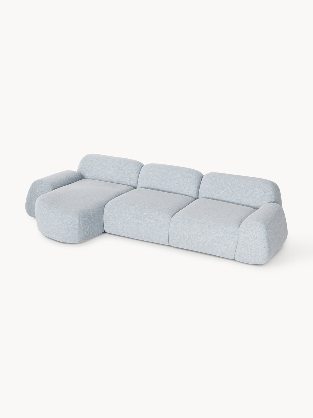 Wolke Modular Bouclé Corner Sofa (4-seater)