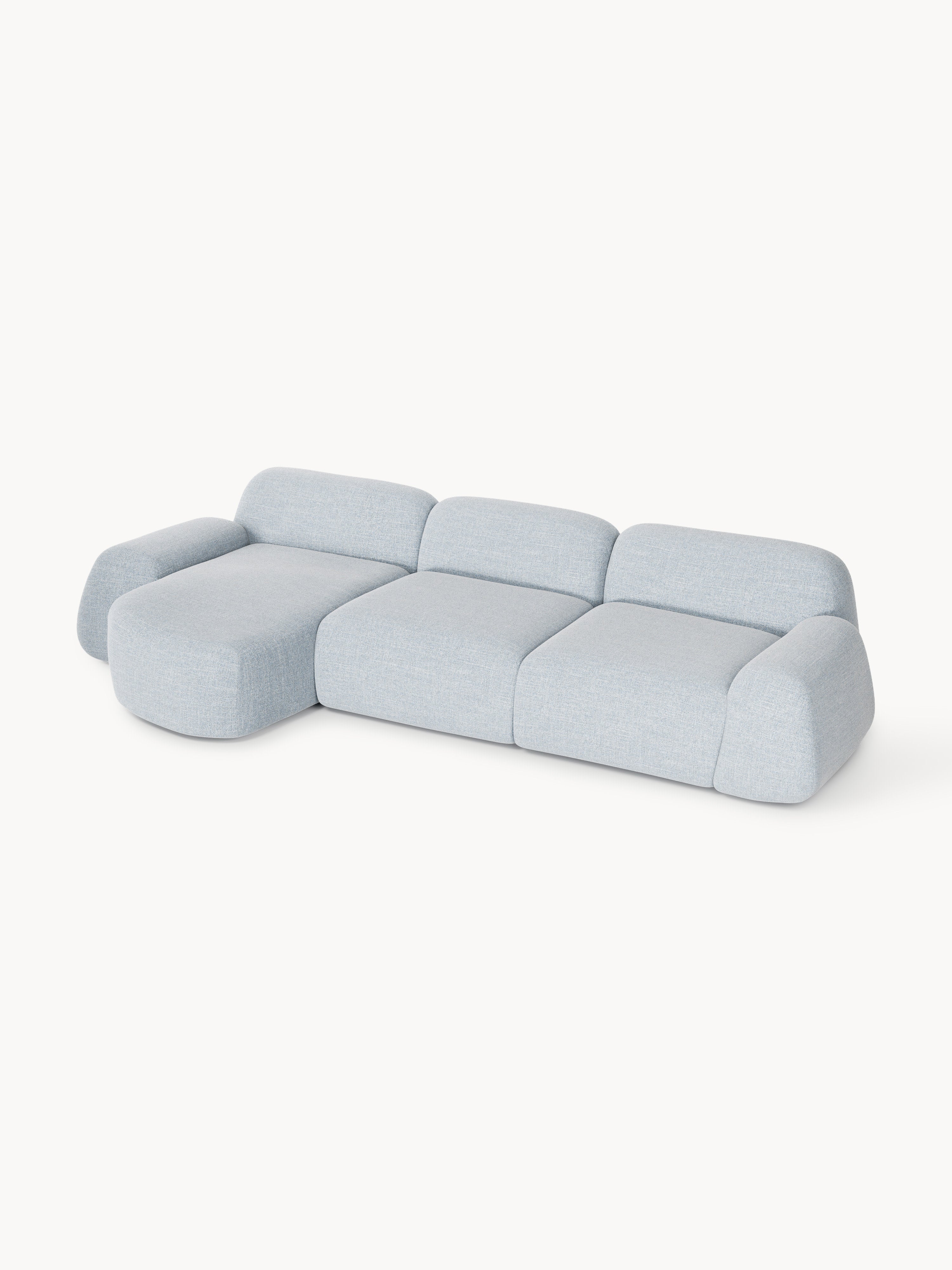 Wolke Modular Bouclé Corner Sofa (4-seater)