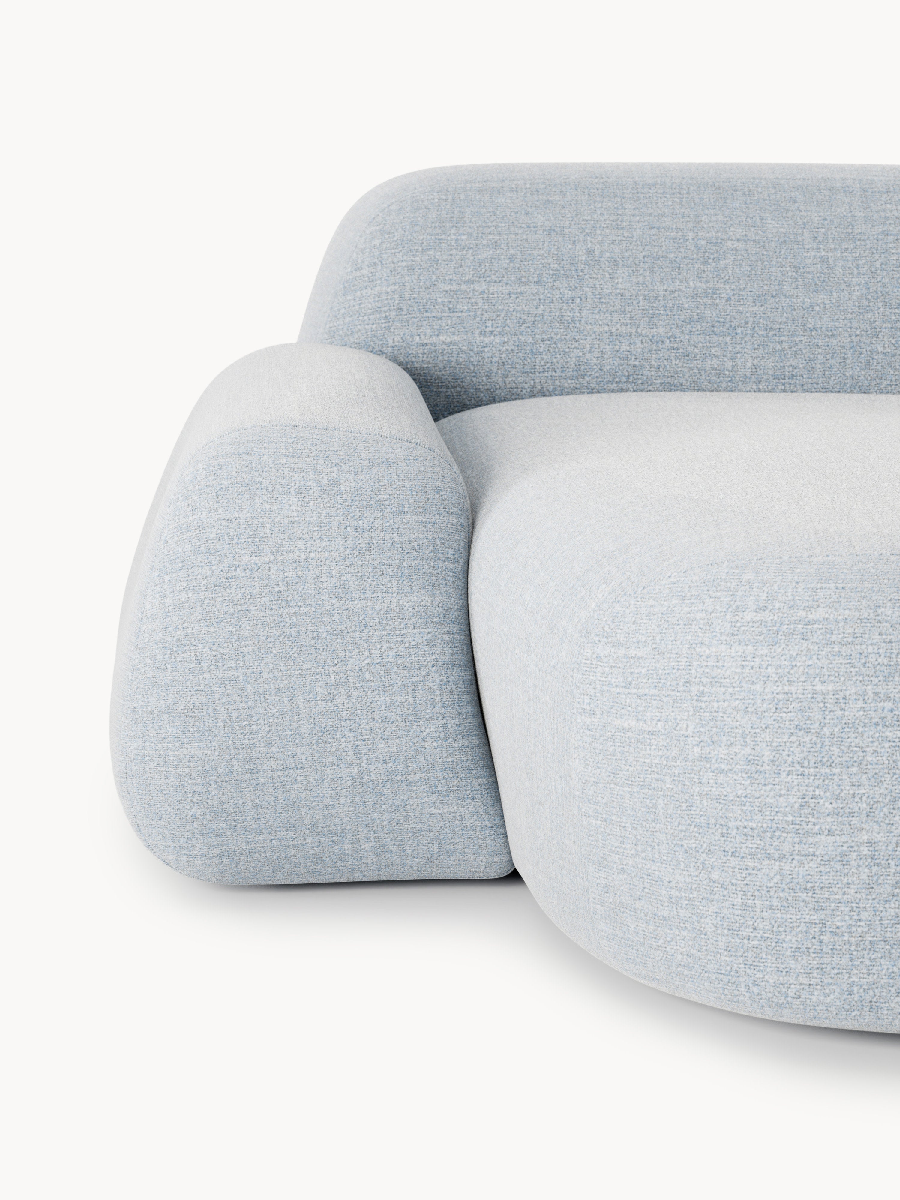 Wolke Modular Bouclé Corner Sofa (4-seater)