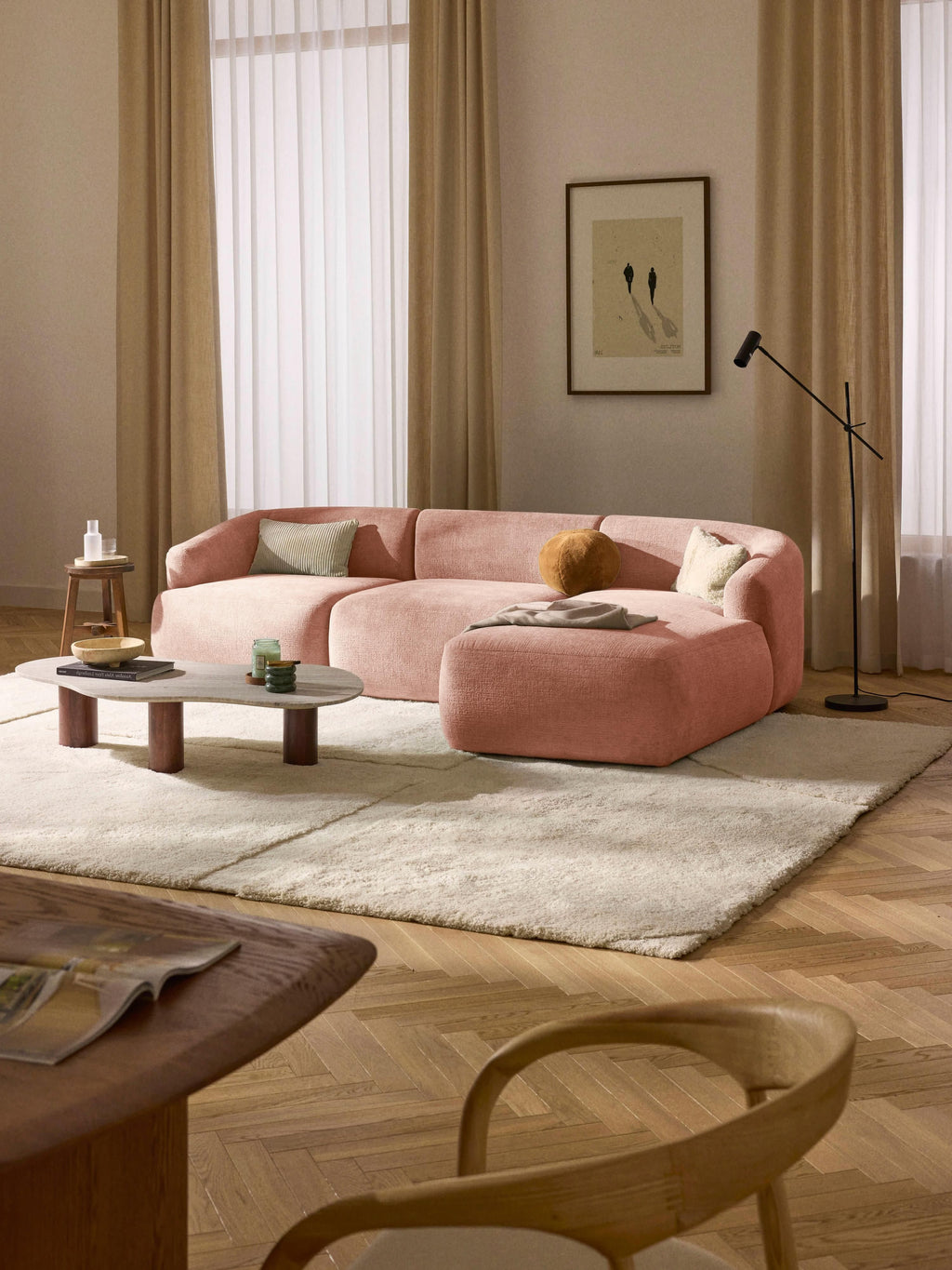 Sofia Modular Corner Sofa (4-seater)