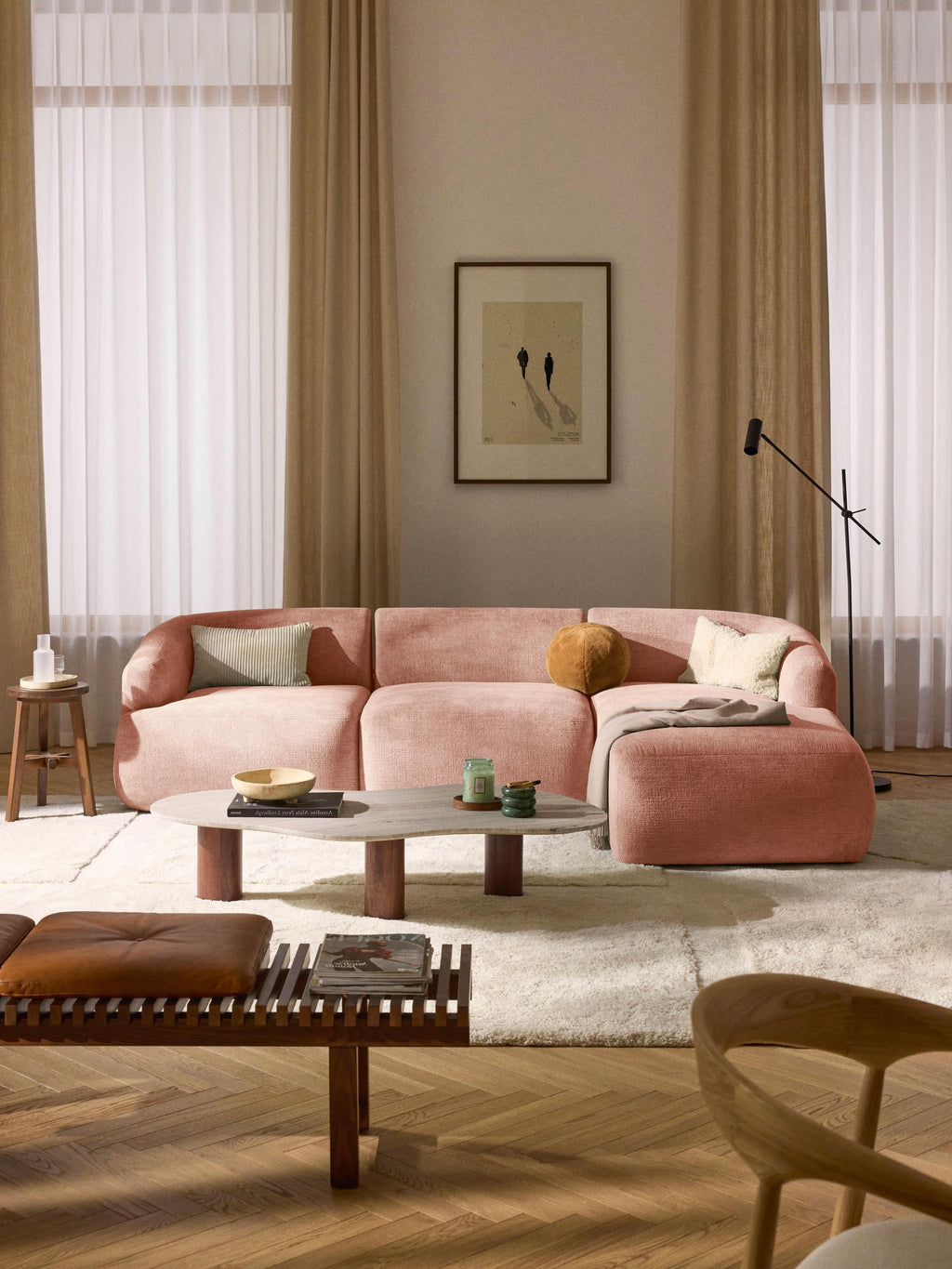 Sofia Modular Corner Sofa (4-seater)