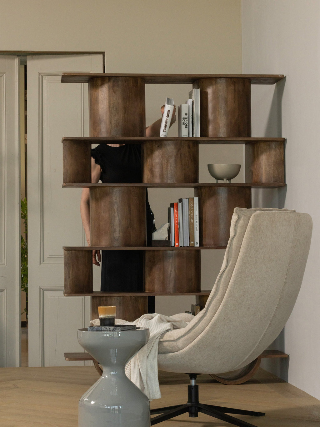 Sinne Mango Wood Shelving Unit