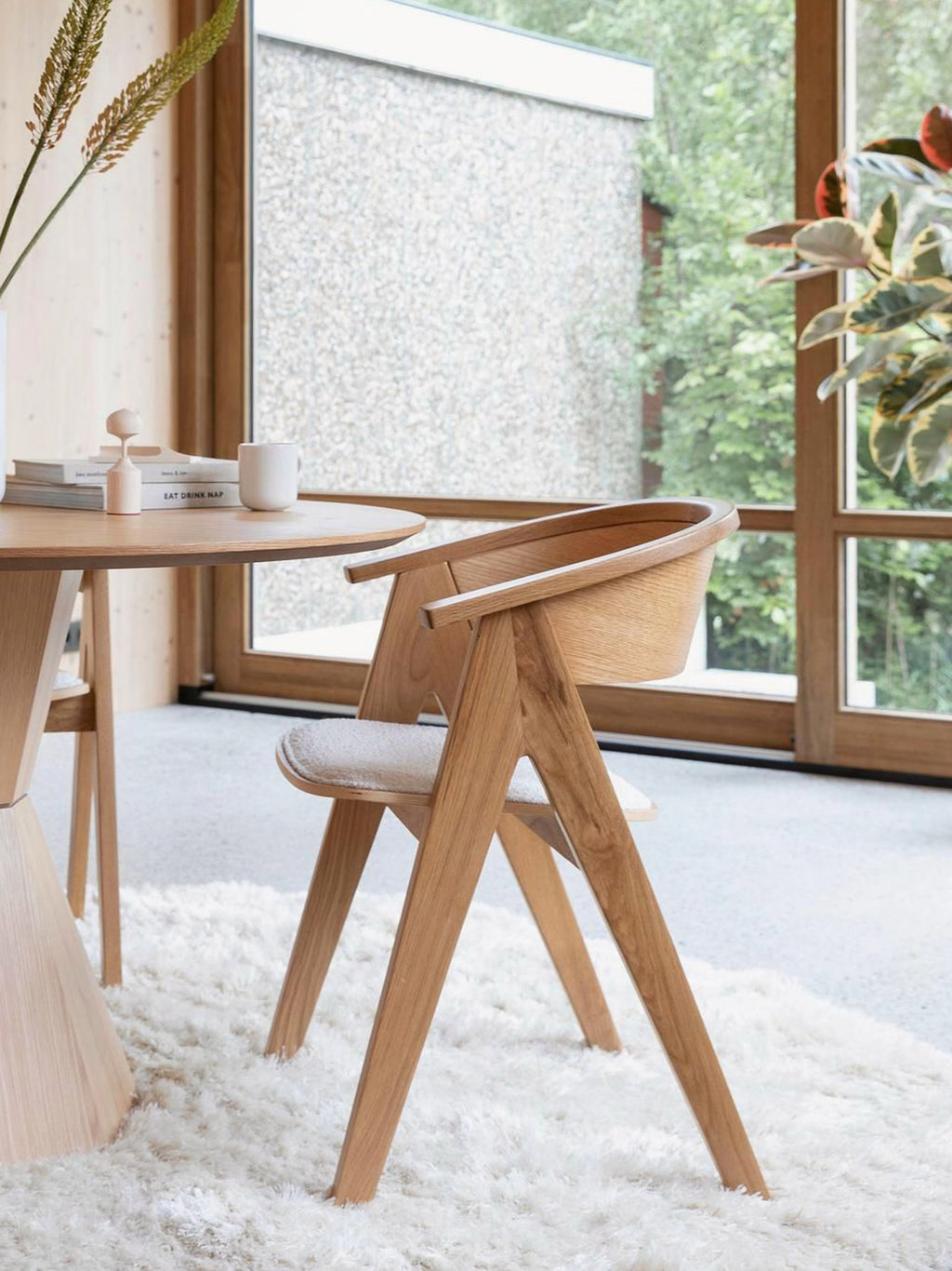 NDSM Upholstered Dining Chair with Armrests