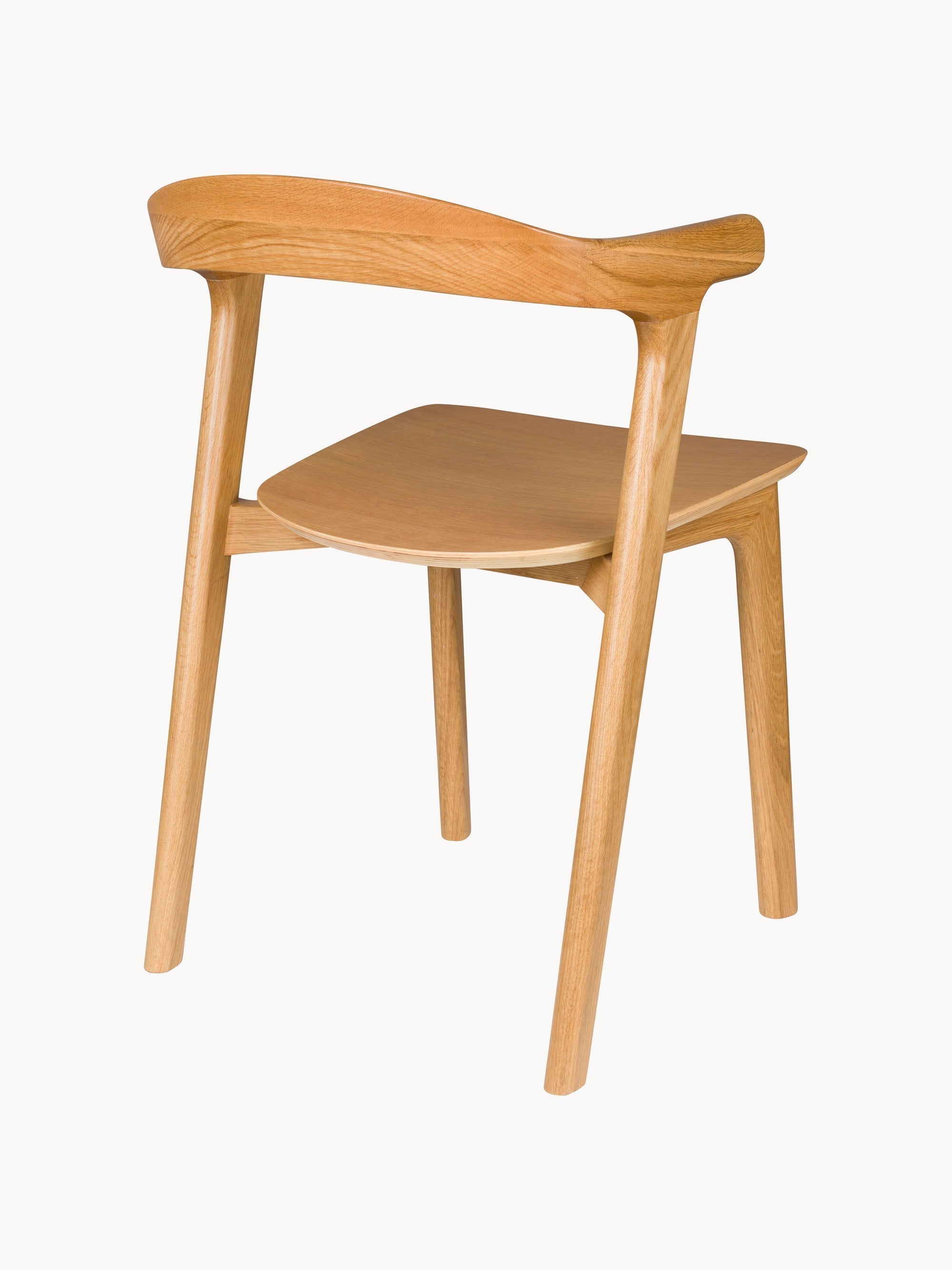Northwood Wooden Dining Chairs with Armrests, Set of 2