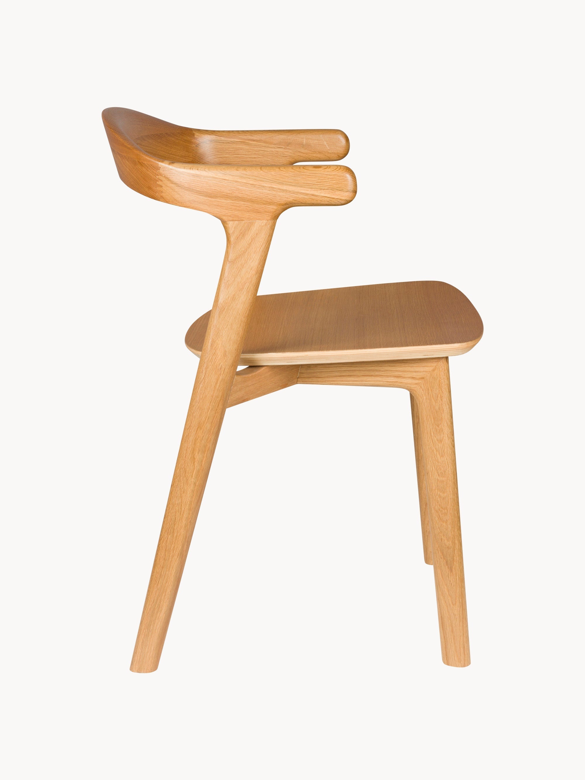 Northwood Wooden Dining Chairs with Armrests, Set of 2