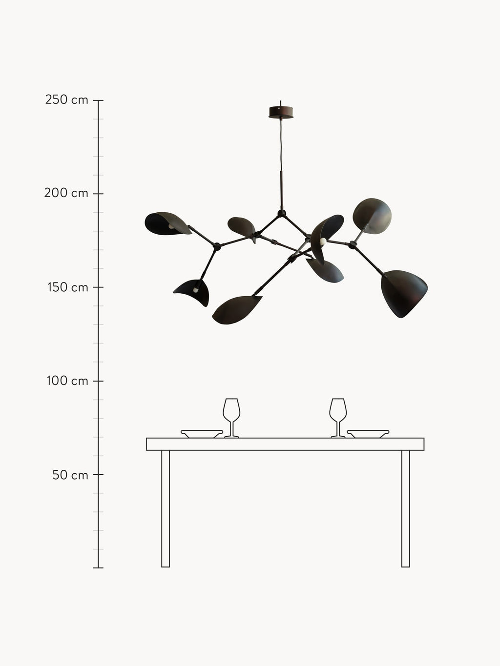 Stingray Large Chandelier, in various sizes