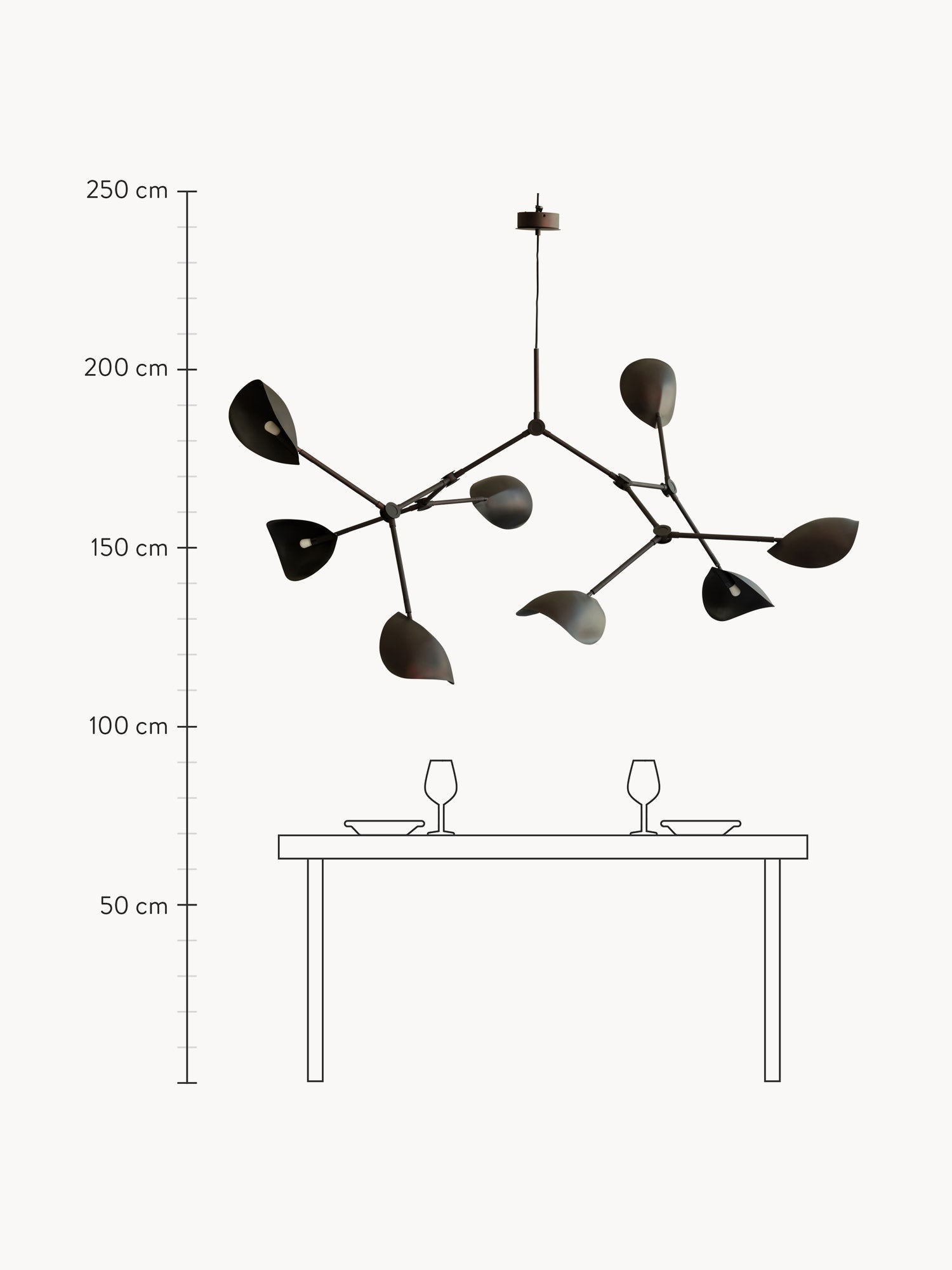 Stingray Large Chandelier, in various sizes