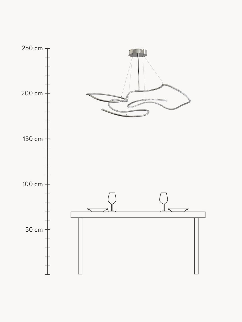 Ghost Large LED Chandelier