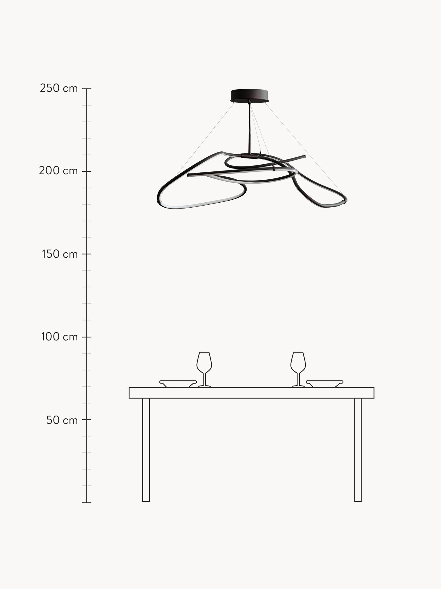 Ghost Large LED Chandelier