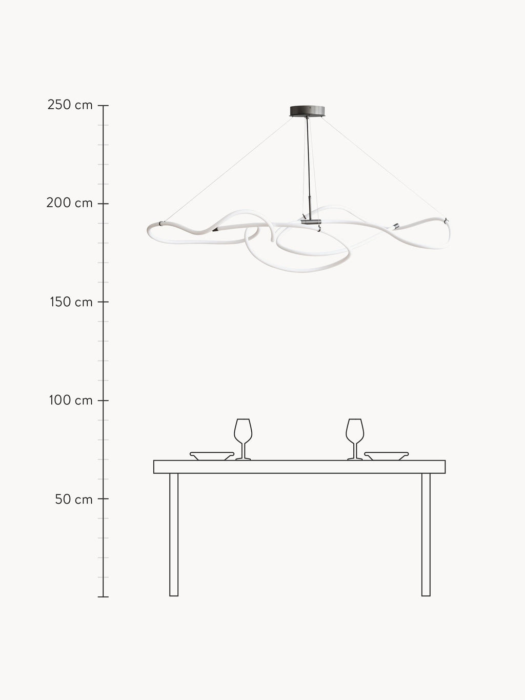 Ghost Large LED Chandelier
