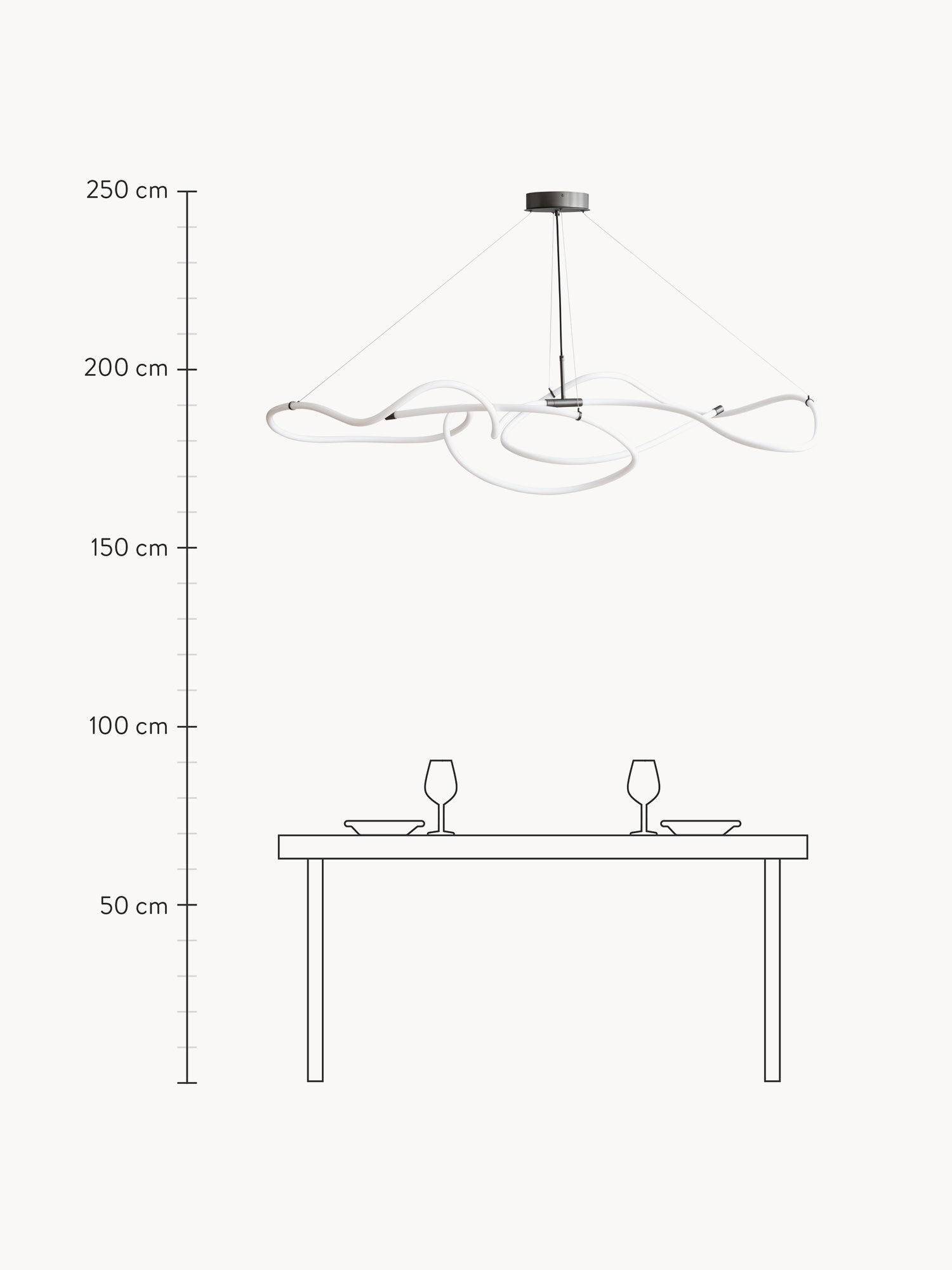Ghost Large LED Chandelier