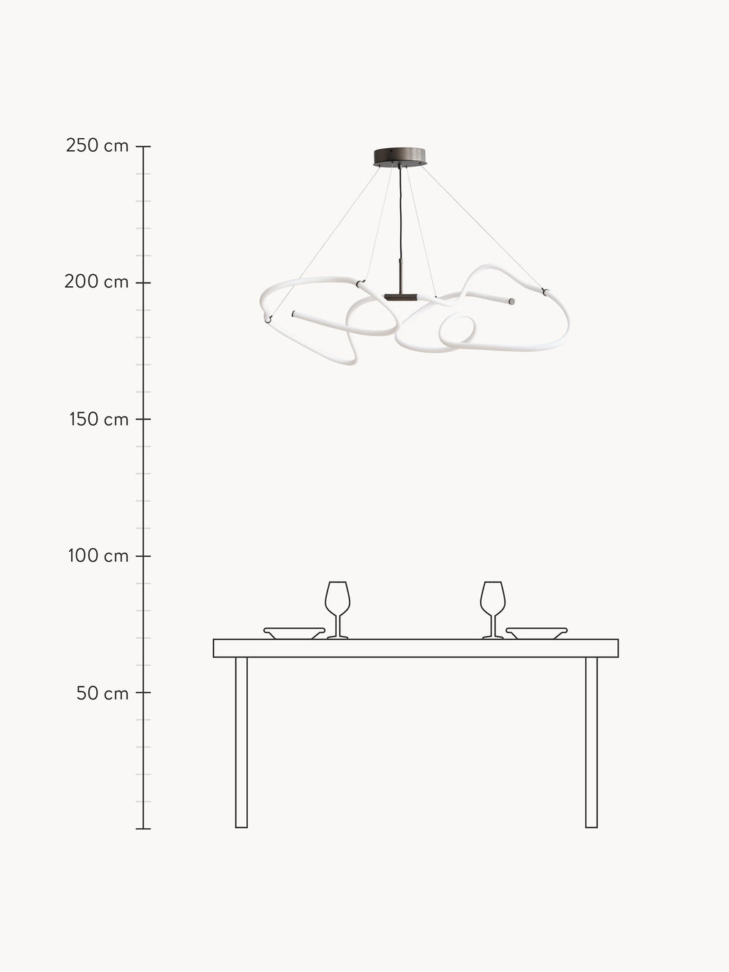 Ghost Large LED Chandelier