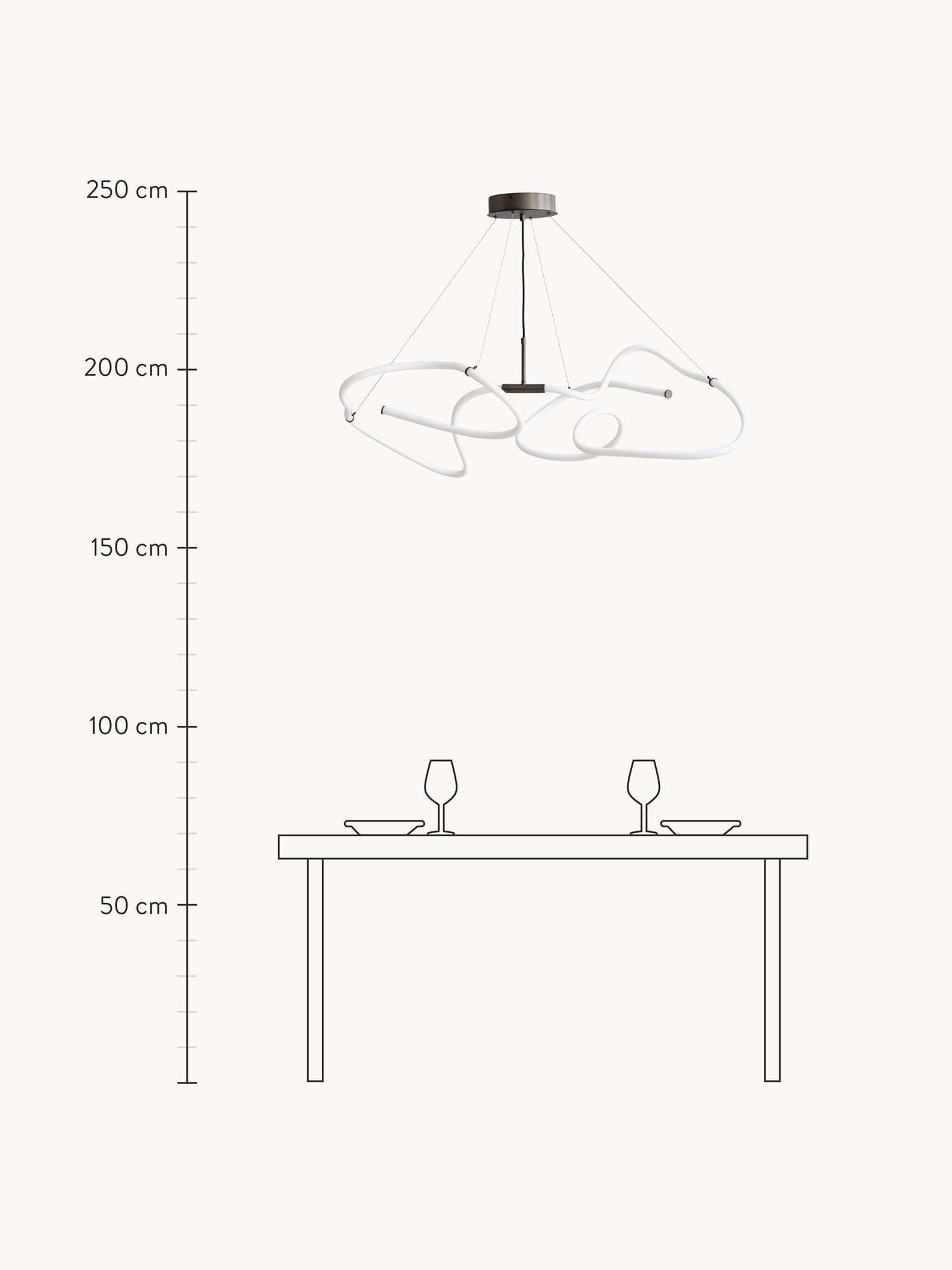 Ghost Large LED Chandelier
