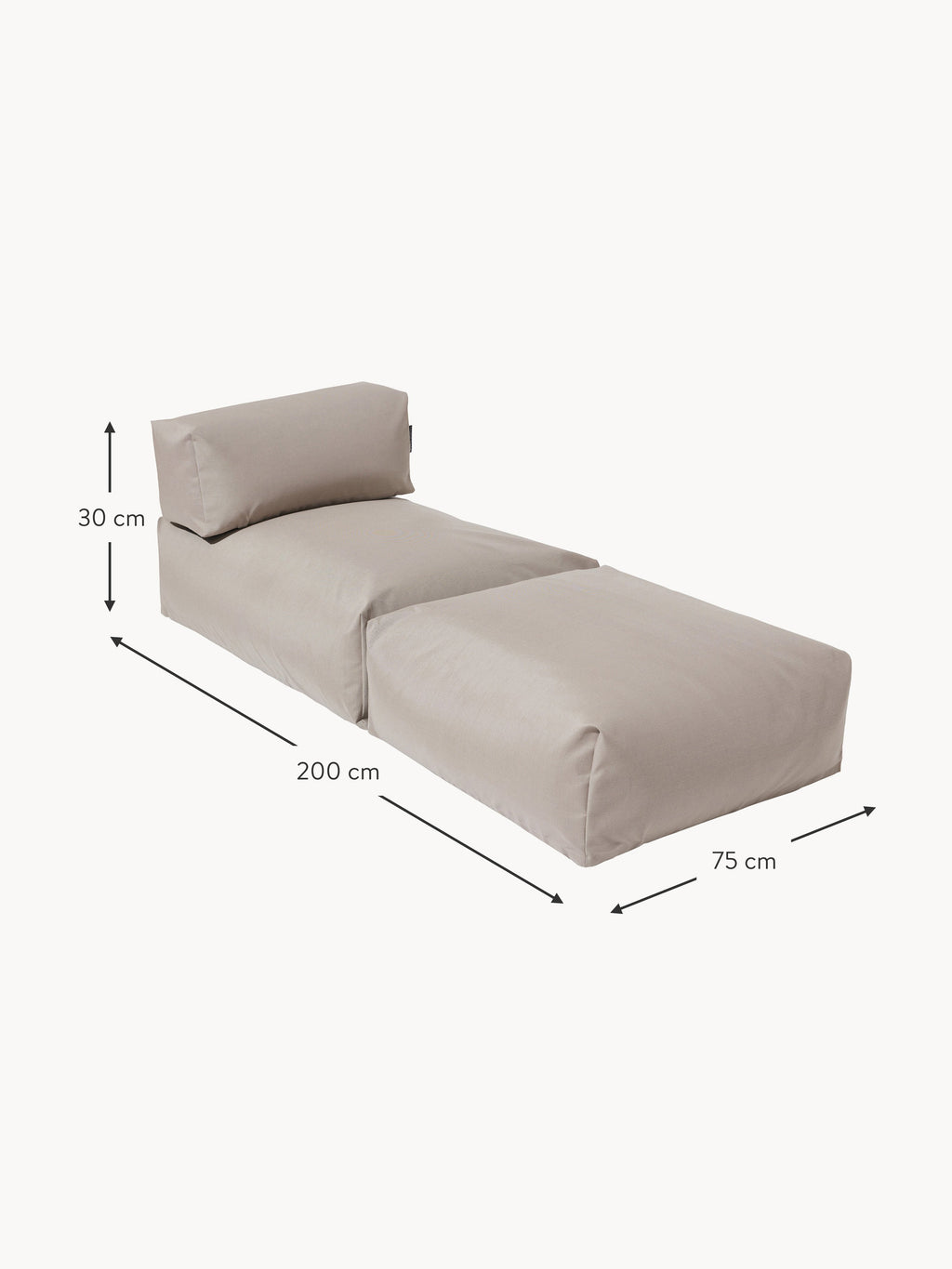 Single Floating Sun Lounger
