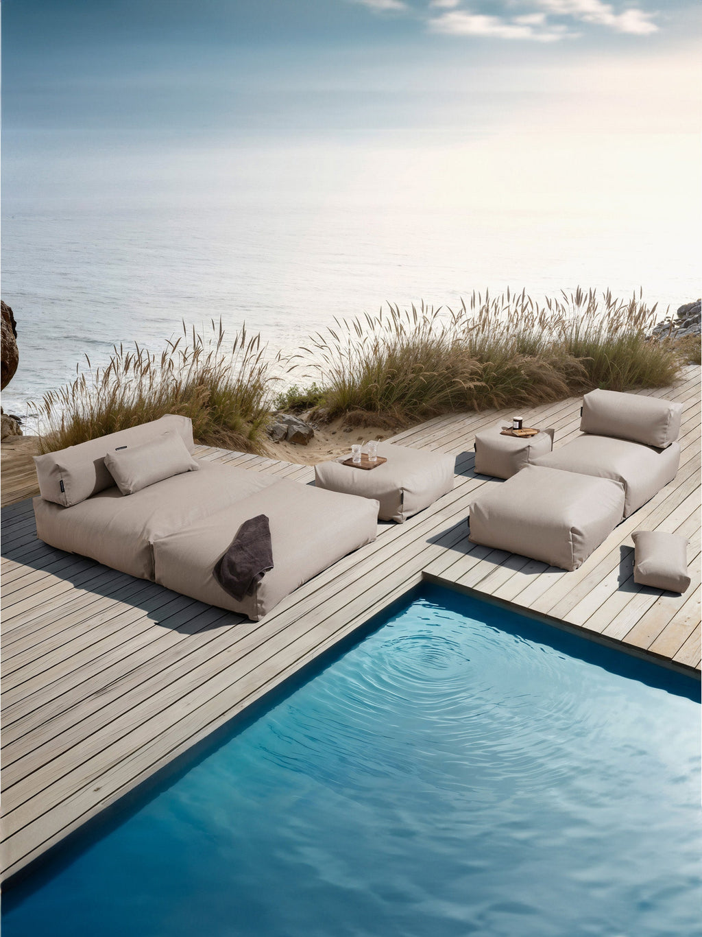 Large Outdoor Pouf