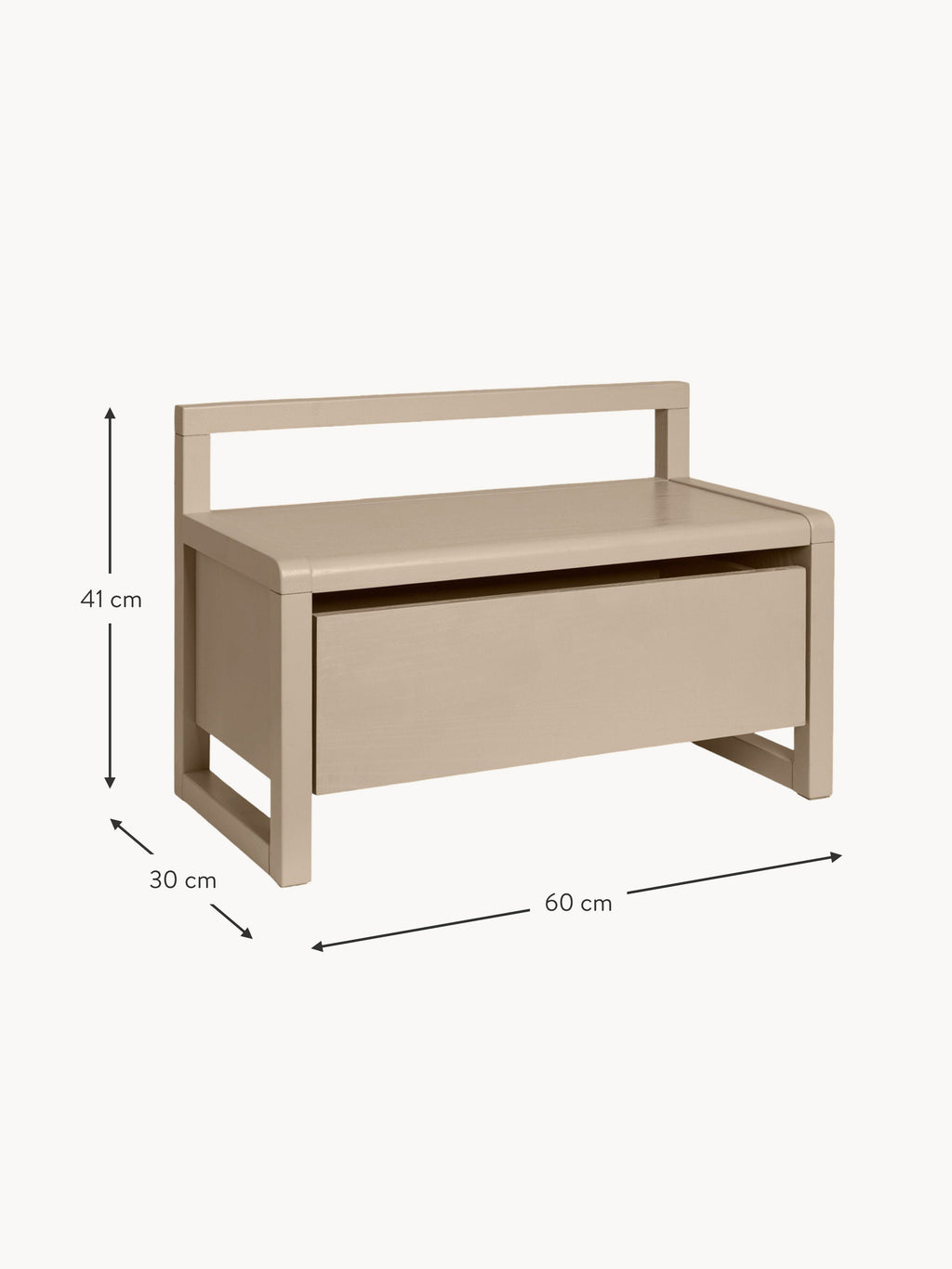 Architect Kids Wooden Bench Little with Storage