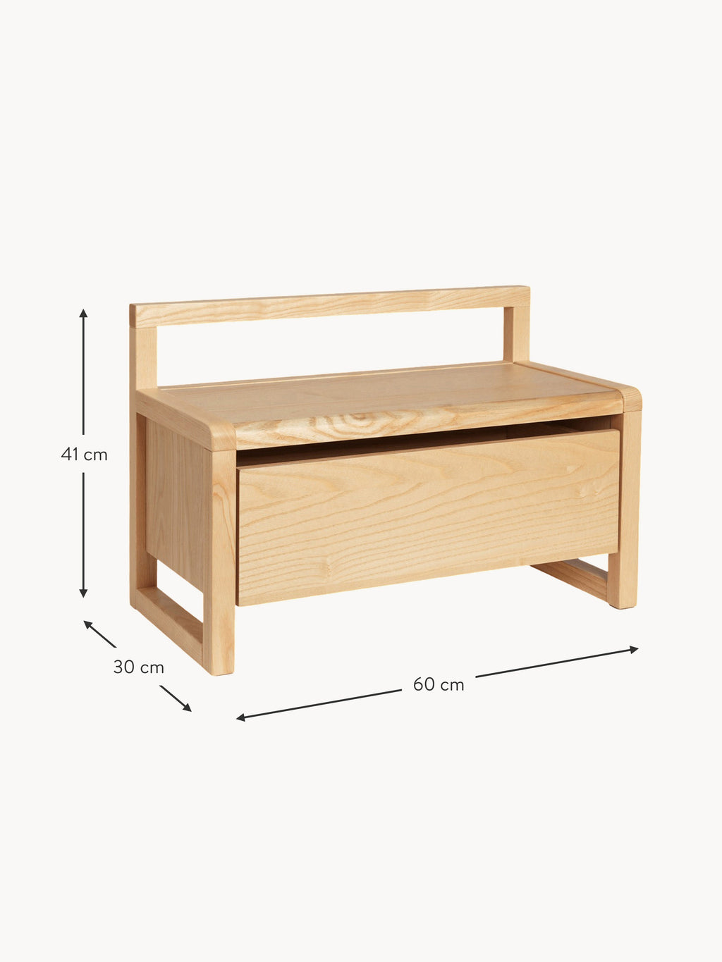 Architect Kids Wooden Bench Little with Storage