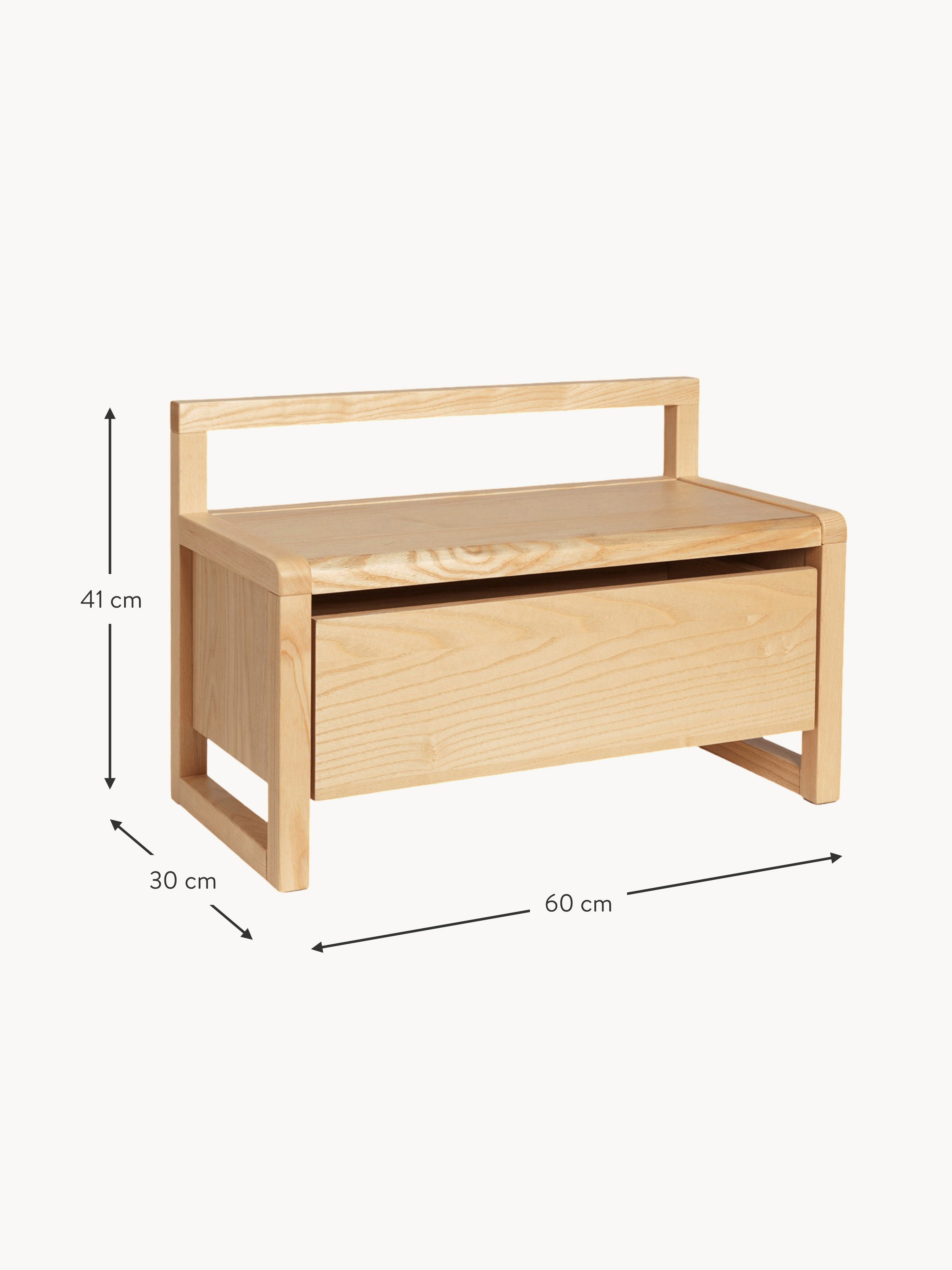 Architect Kids Wooden Bench Little with Storage