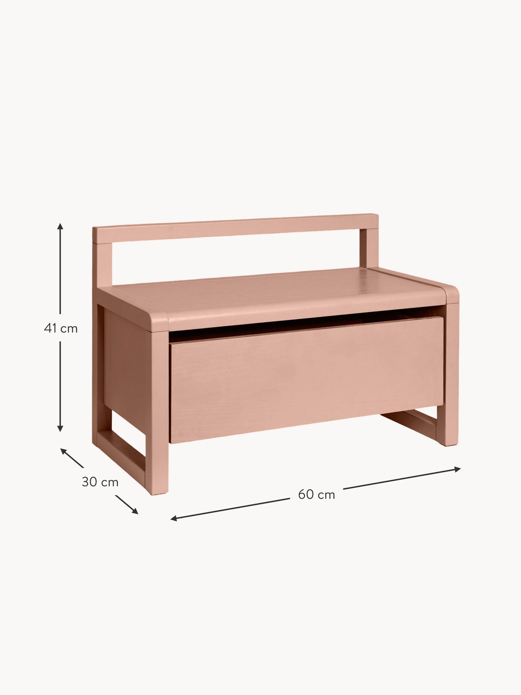 Architect Kids Wooden Bench Little with Storage