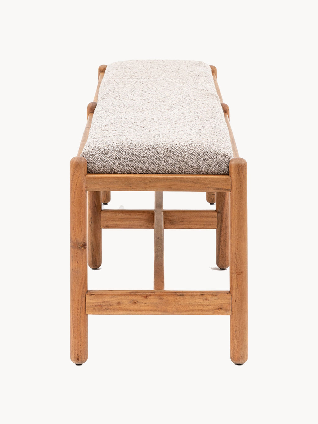 Cannes Upholstered Bouclé Bench