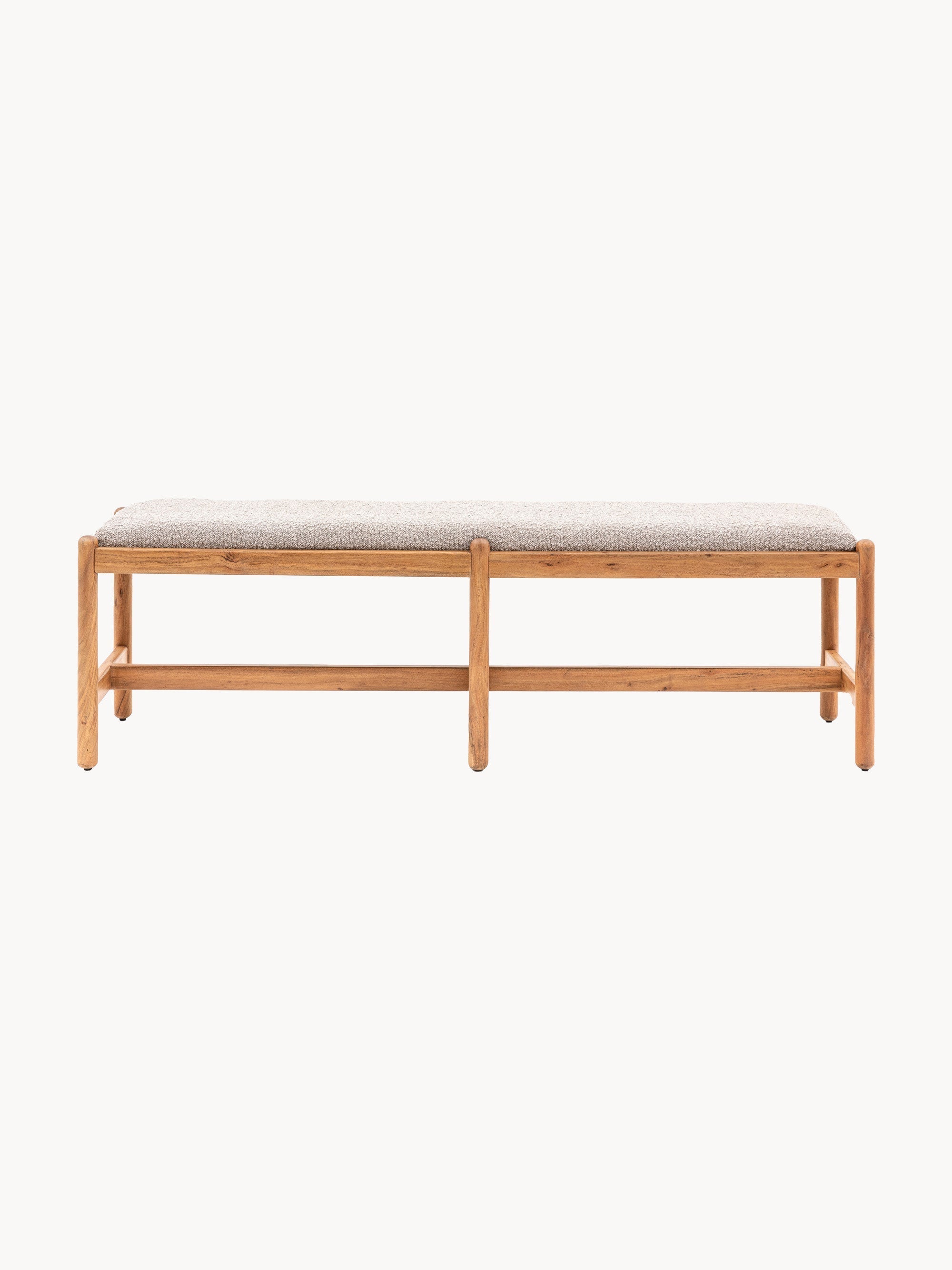 Cannes Upholstered Bouclé Bench