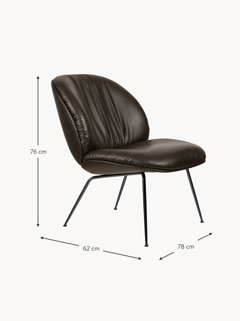 Beetle Leather Lounge Chair