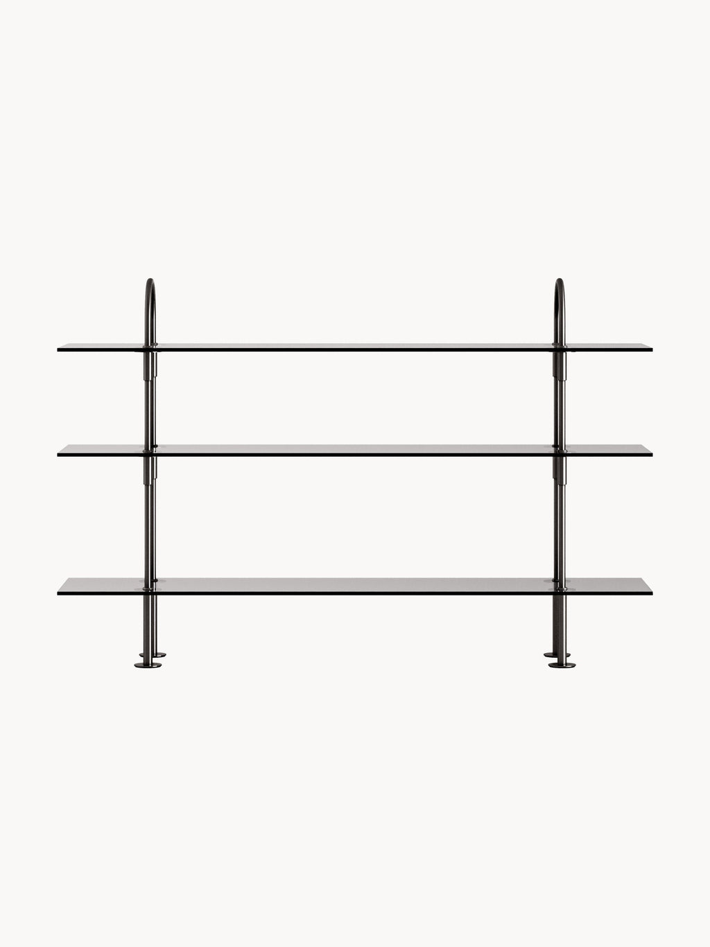 Keen Shelving Unit with Glass Shelves