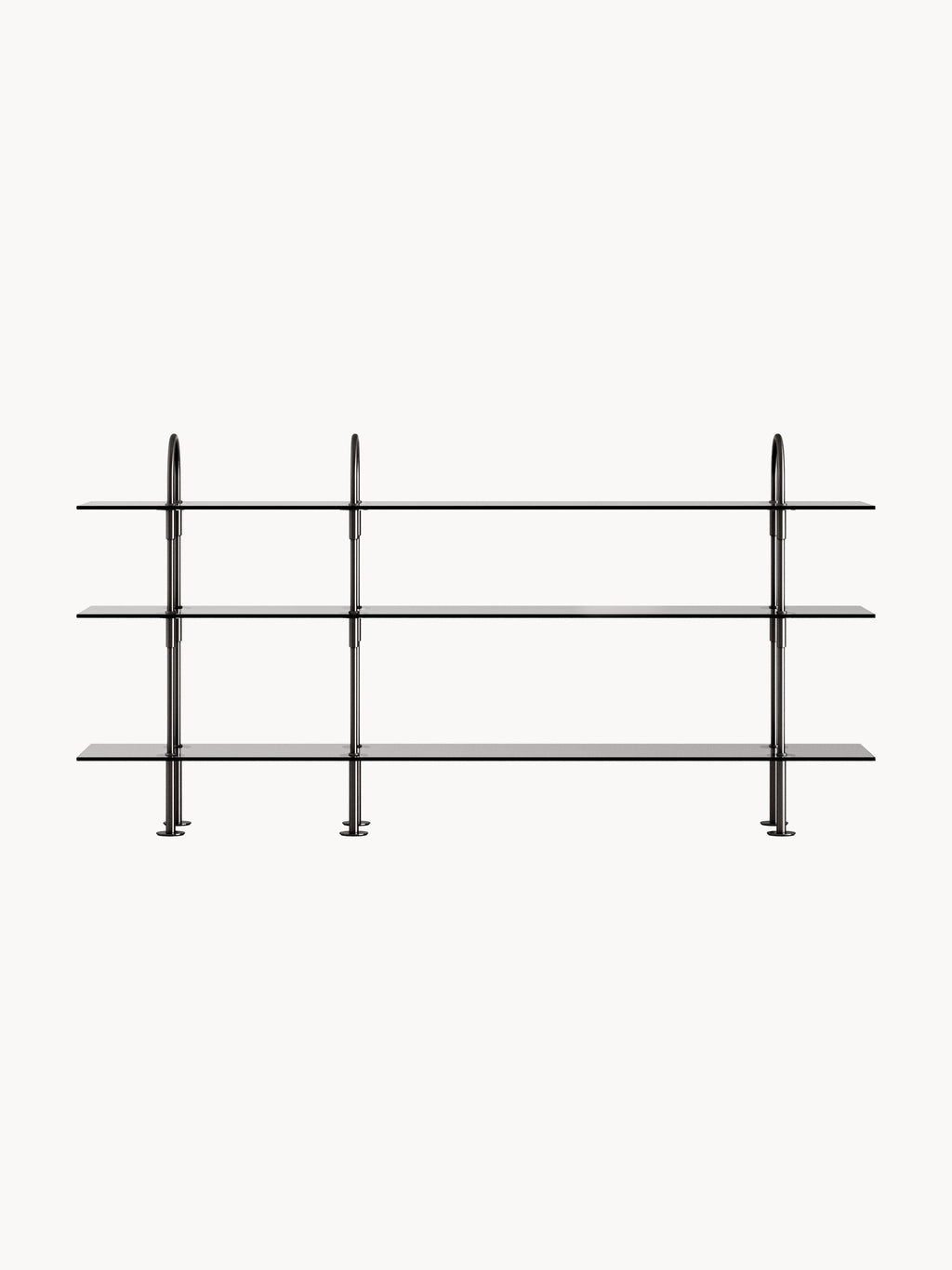 Keen Shelving Unit with Glass Shelves