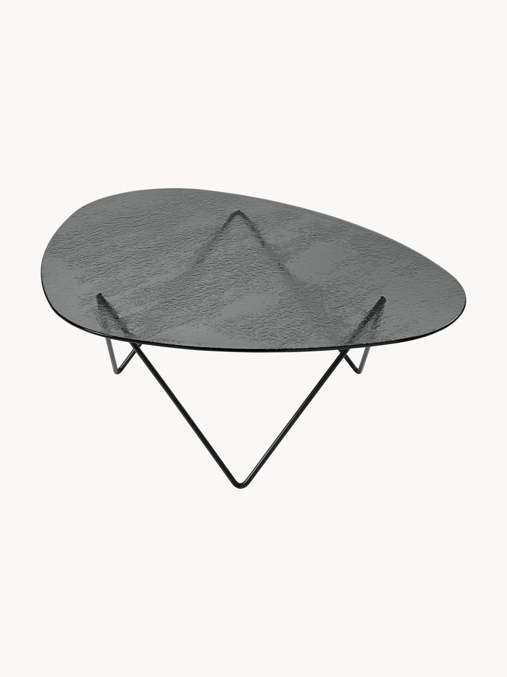 Gallery image 1 - Handmade Oval Coffee Table Pedrera with Glass Top
