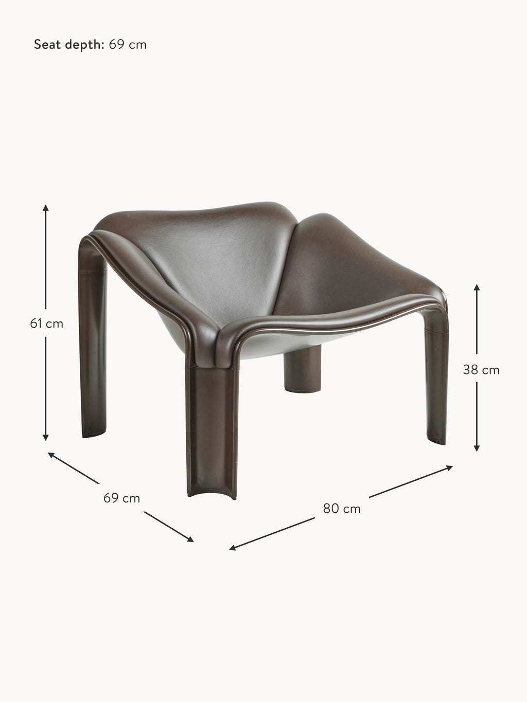 F300 Leather Lounge Chair