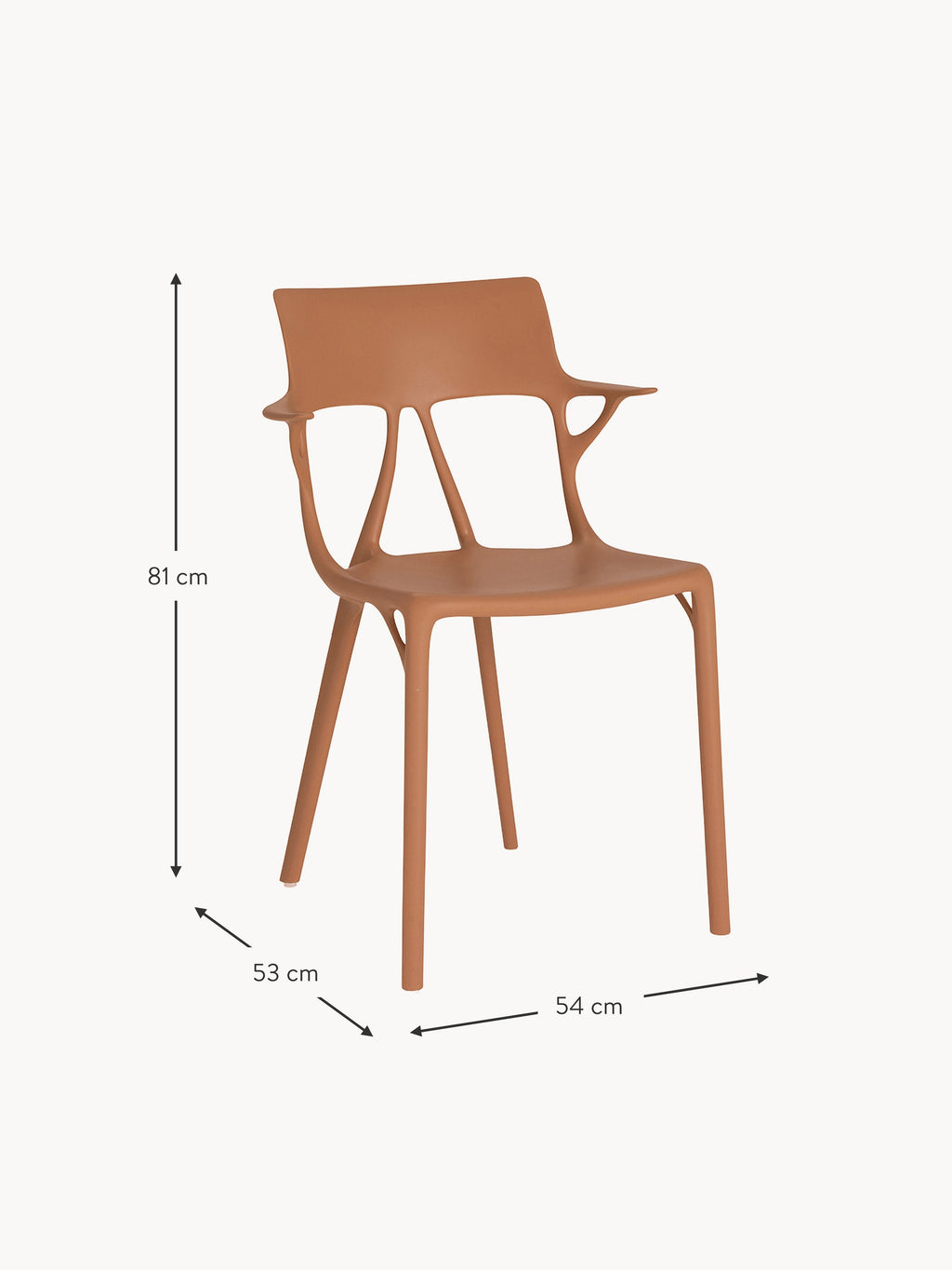 Garden Chairs A.I. with Armrests, Set of 2