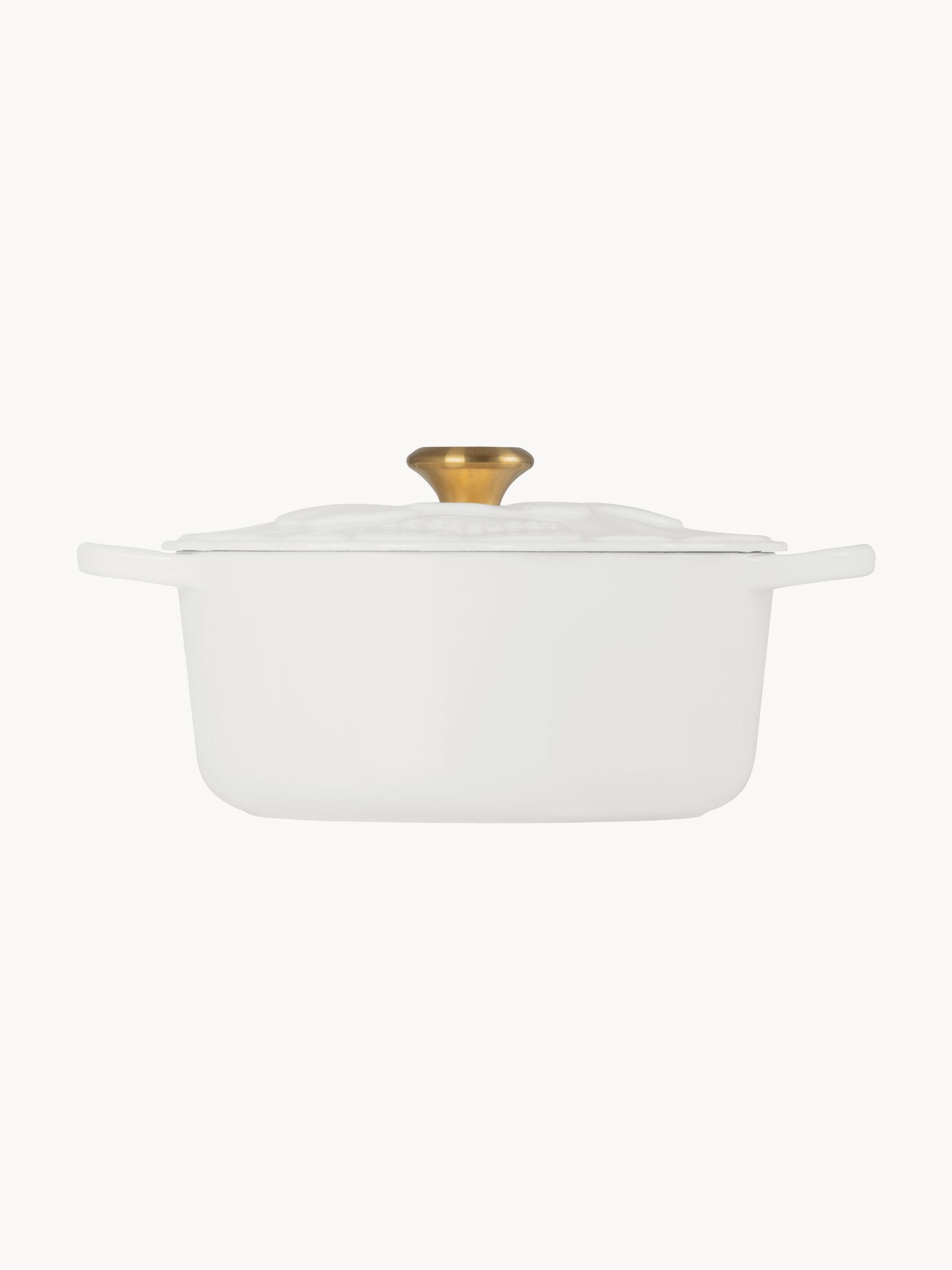 Petal Round Cast Iron Casserole