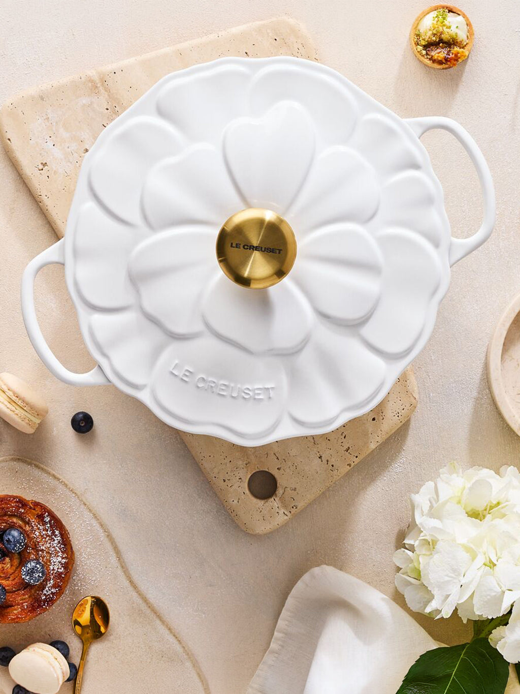 Petal Round Cast Iron Casserole