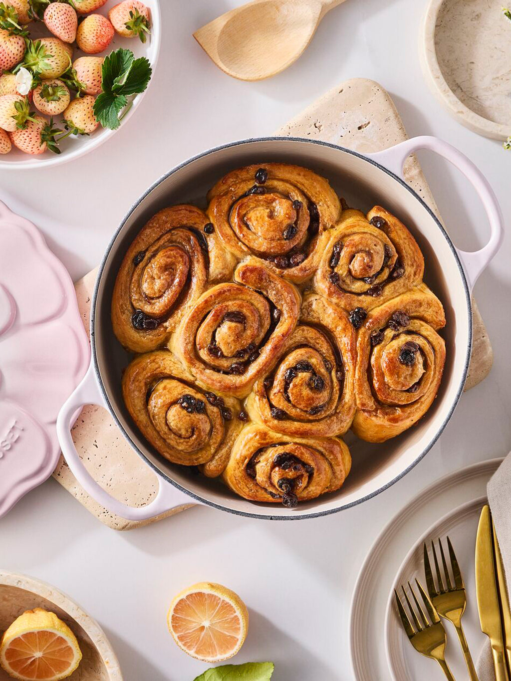 Petal Round Cast Iron Casserole