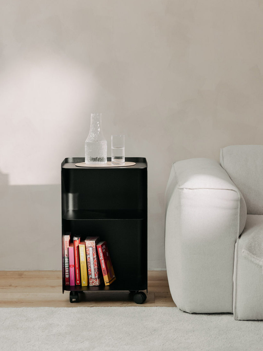 Juno Side Table with Wheels