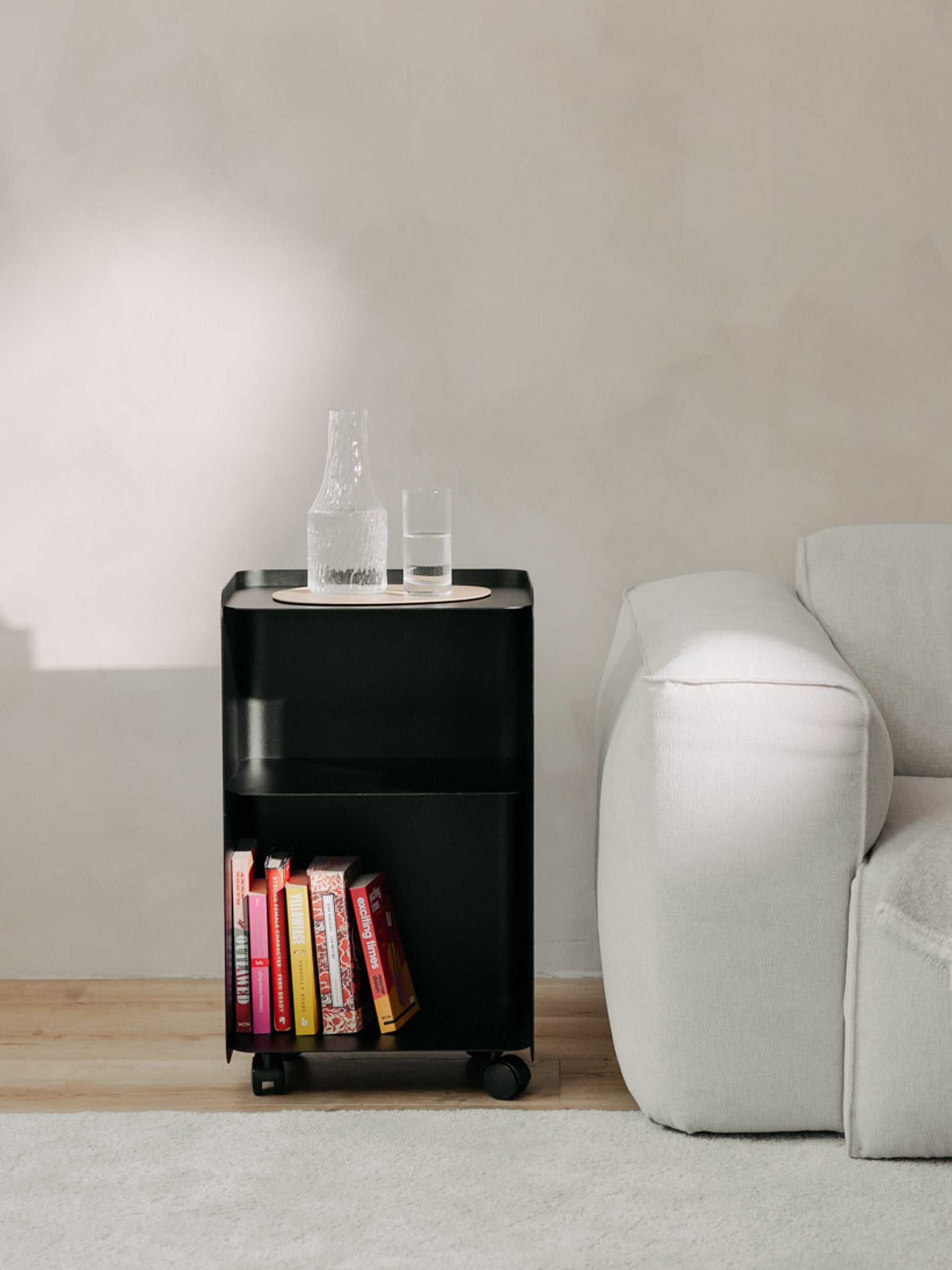 Juno Side Table with Wheels