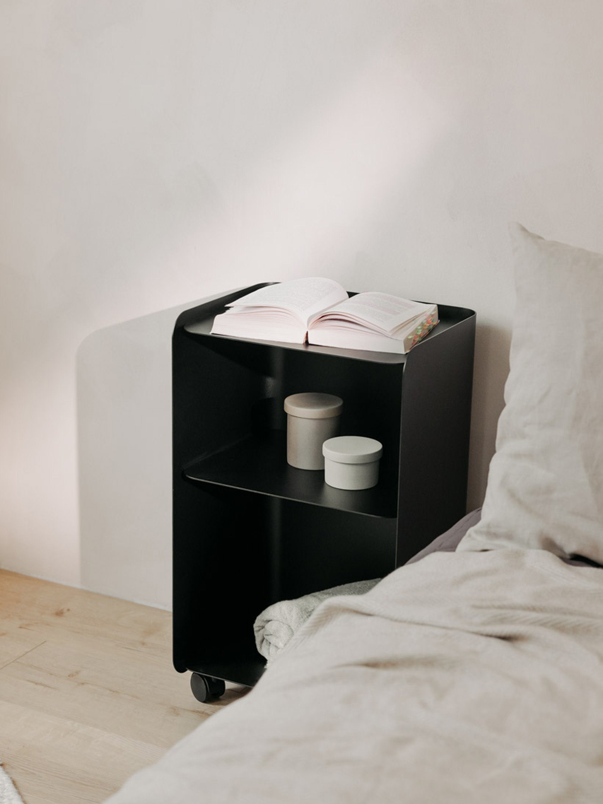 Juno Side Table with Wheels