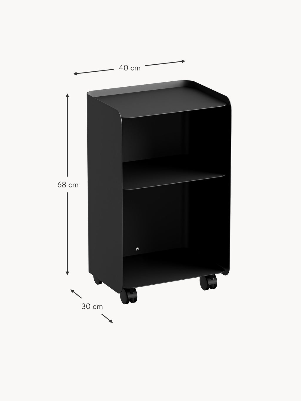 Juno Side Table with Wheels
