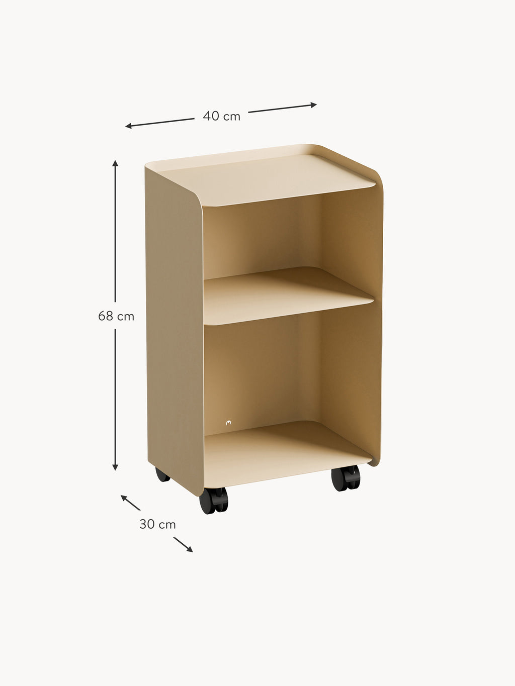 Juno Side Table with Wheels