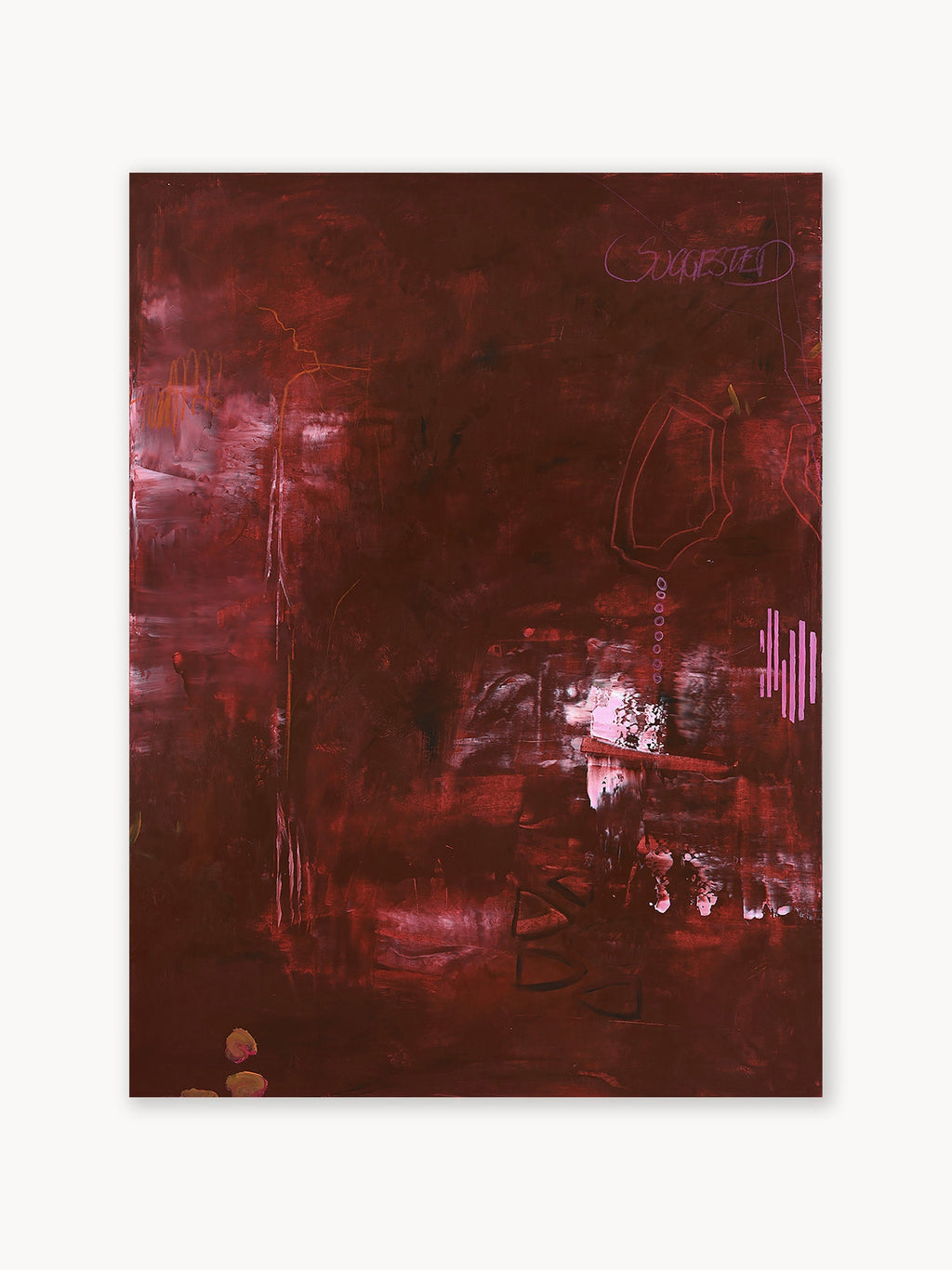 Gallery image 1 - Hand-Painted Canvas Art Invisible Red