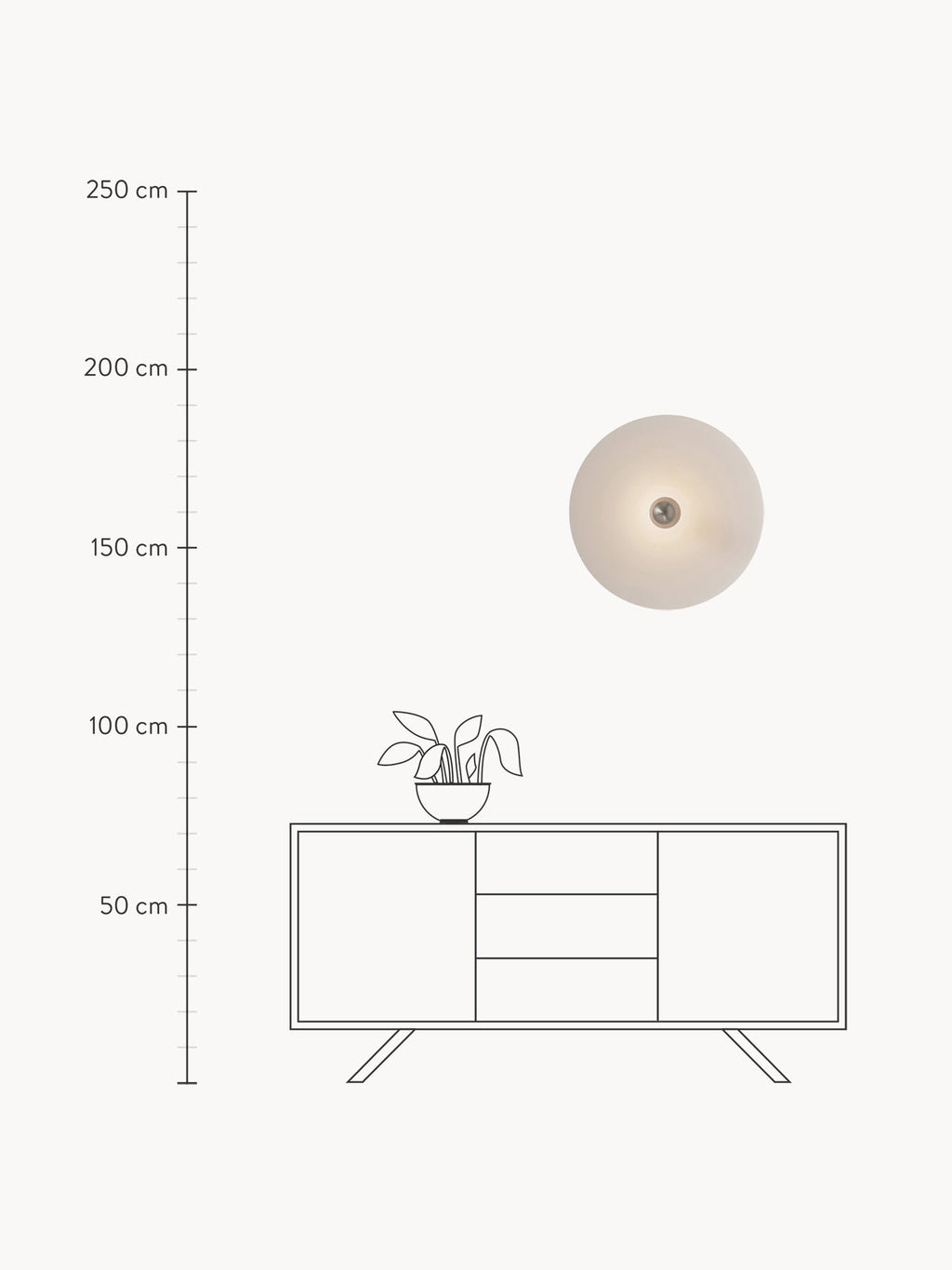 Kantarell Handmade LED Wall and Ceiling Lamp, Dimmable