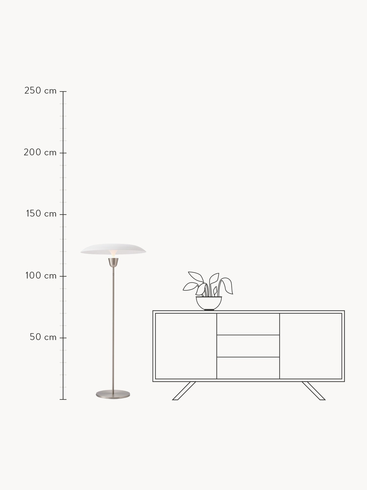 Kantarell Handmade LED Floor Lamp, Dimmable