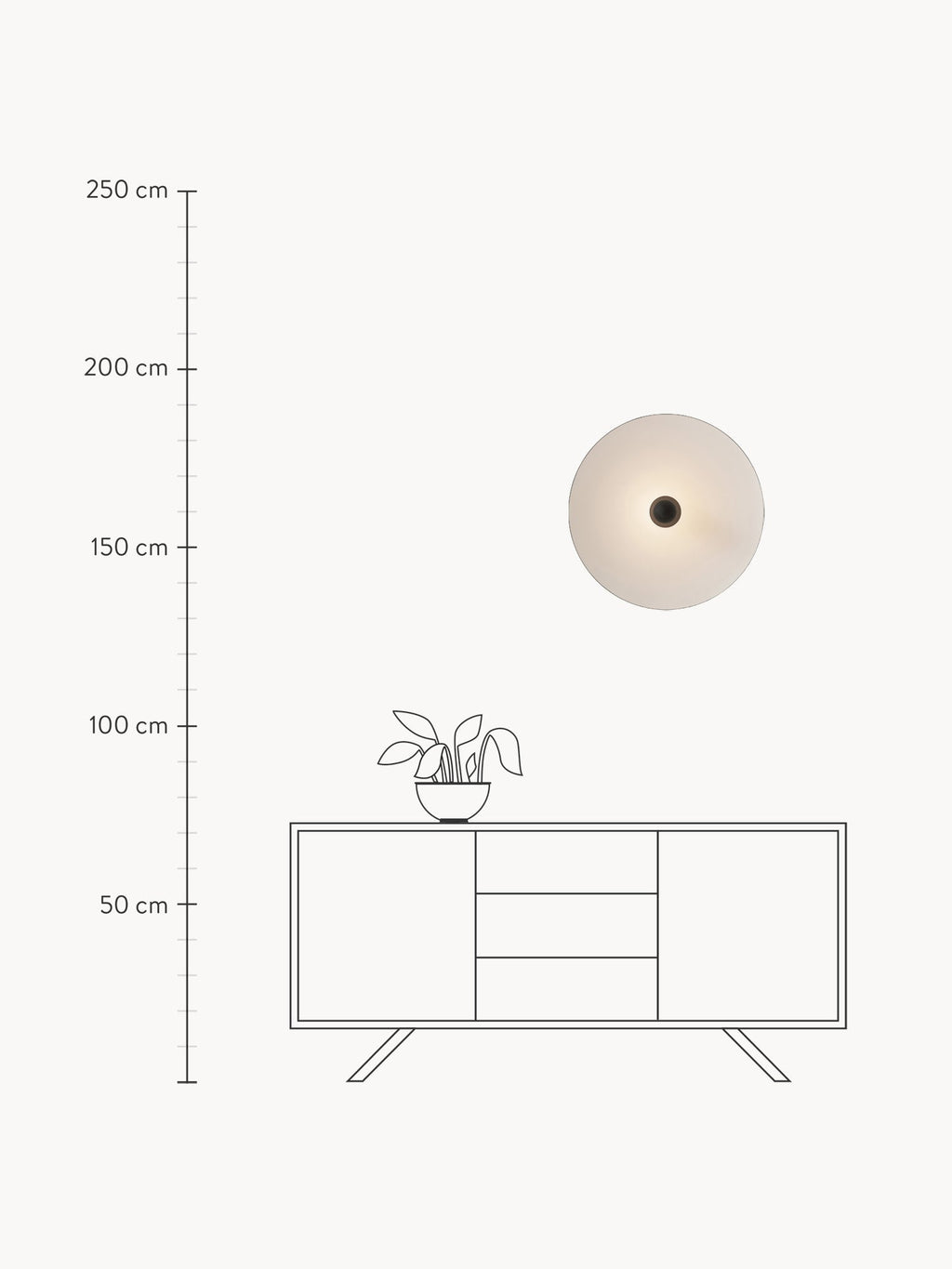 Kantarell Handmade LED Wall and Ceiling Lamp, Dimmable