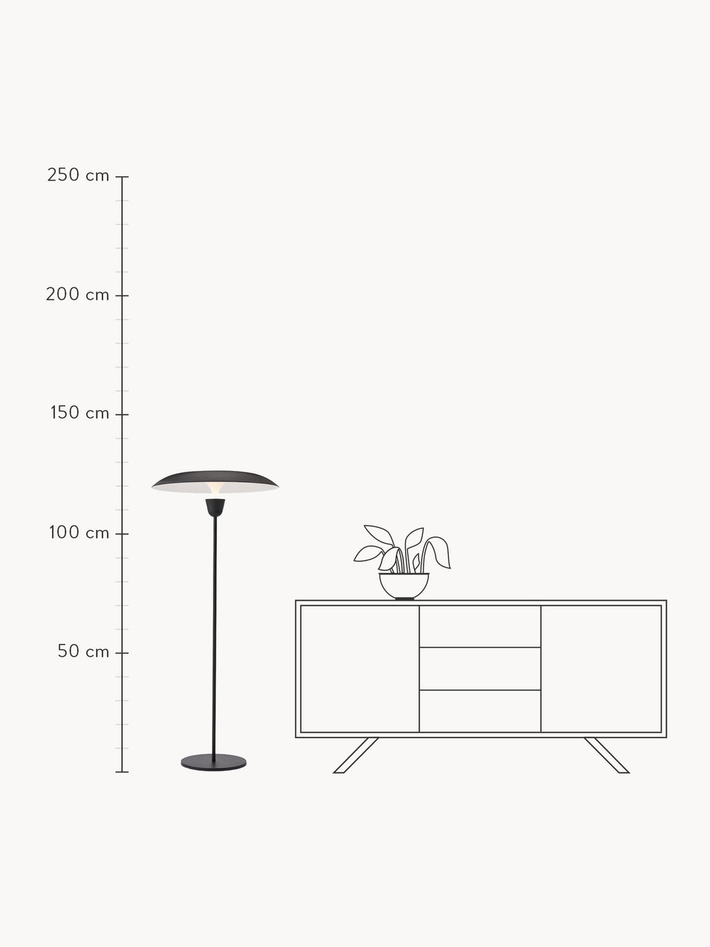 Kantarell Handmade LED Floor Lamp, Dimmable